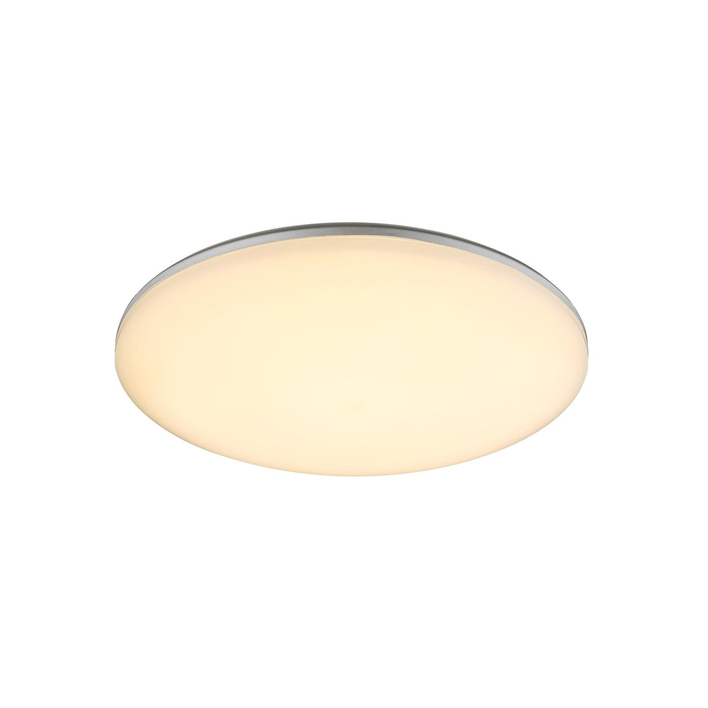 Detaljbilde av LED utendørs taklampe Dori hvit plast Ø33 cm