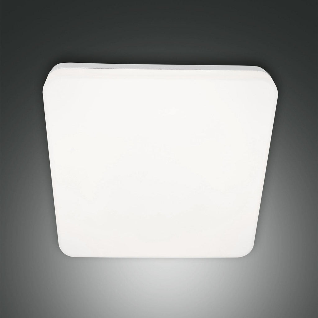 Detalj av LED utendørs taklampe Folk hvit 28x28 cm IP65 Fabas Luce