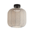 LED utendørs taklampe Nans PF/31 dimbar beige forfra