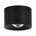 LED utendørs takspot aluminium matt svart Ø8 cm 12W IP54 - Zambelis forfra