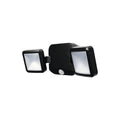 LED utespot 2-lys med bevegelsessensor svart IP54 - OSRAM forfra