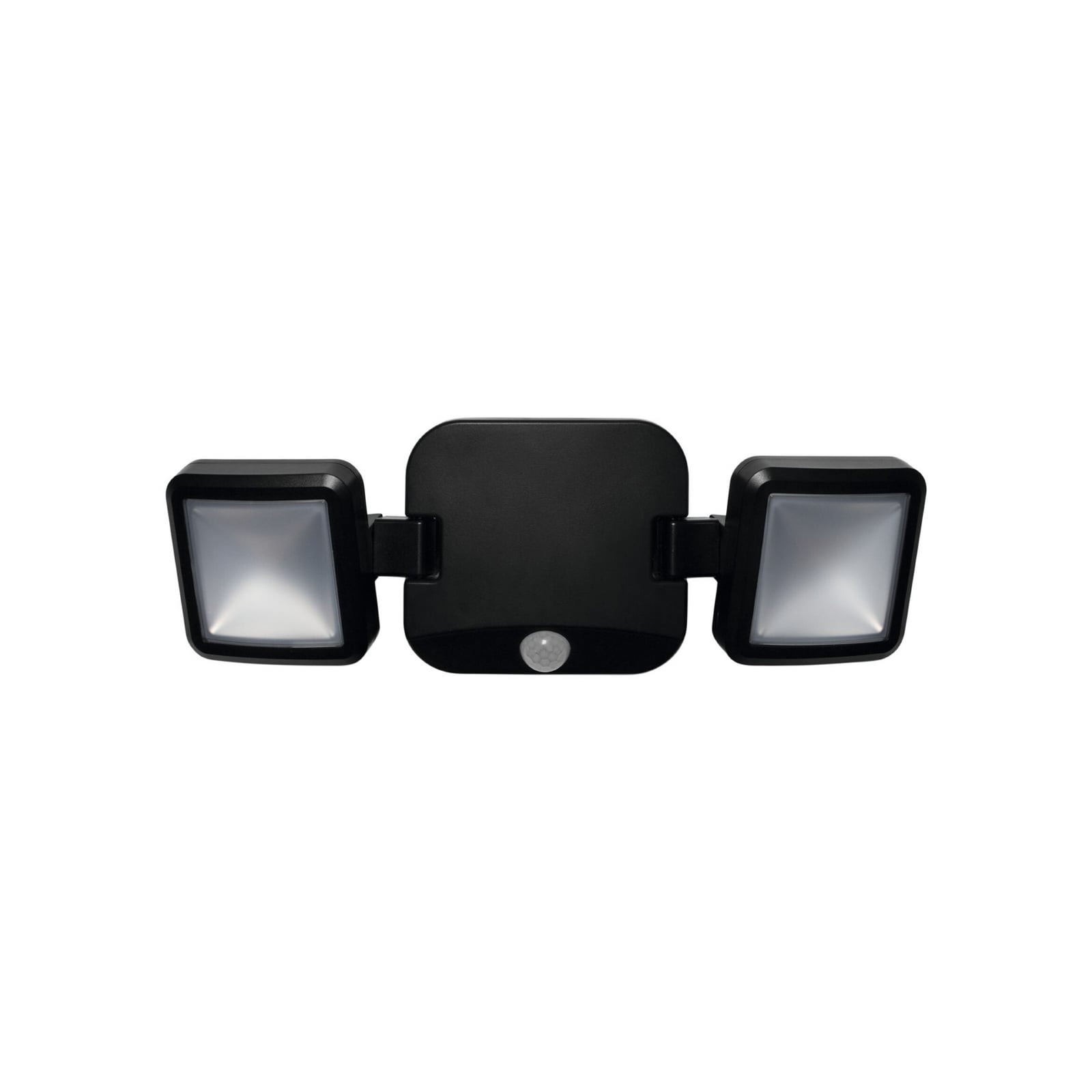 LED utespot 2-lys med bevegelsessensor svart IP54 - OSRAM sideprofil