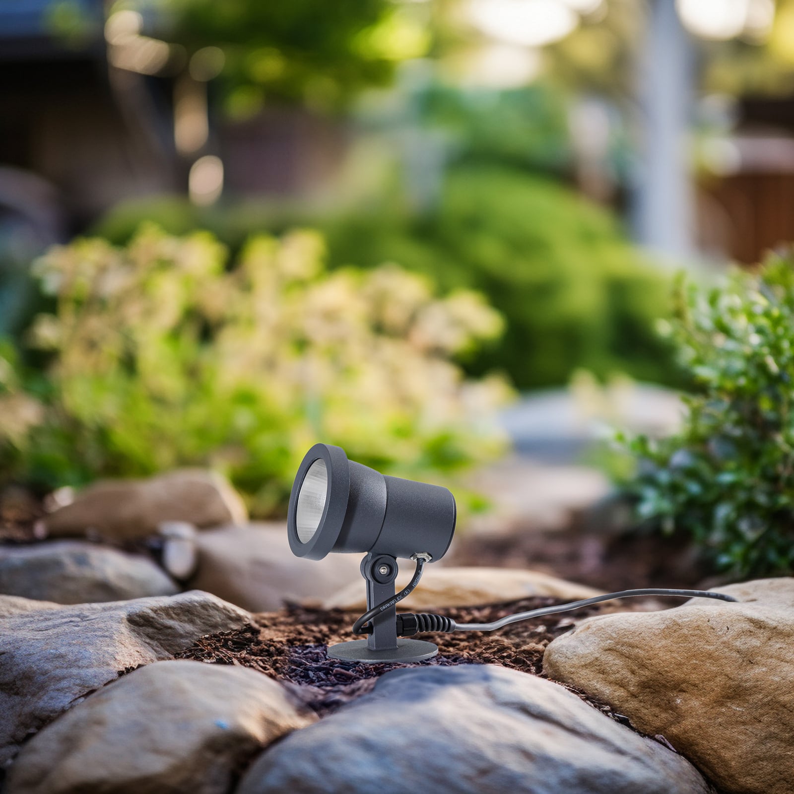 LED utespot 85009 grafitt pressstøpt aluminium IP65 detalj