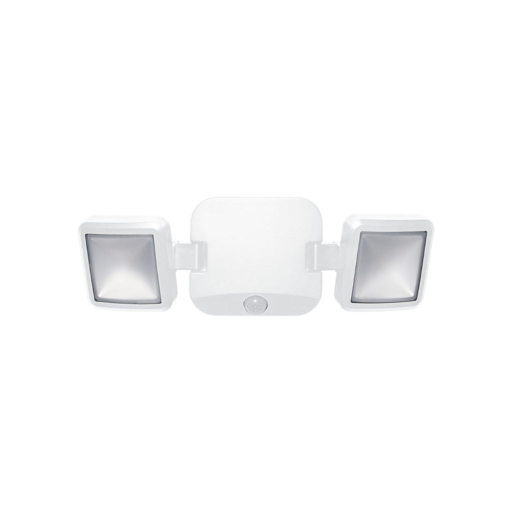 Nærbilde av sensor på LED utespot DOUBLE 2-lys batteridrevet med sensor hvit IP54