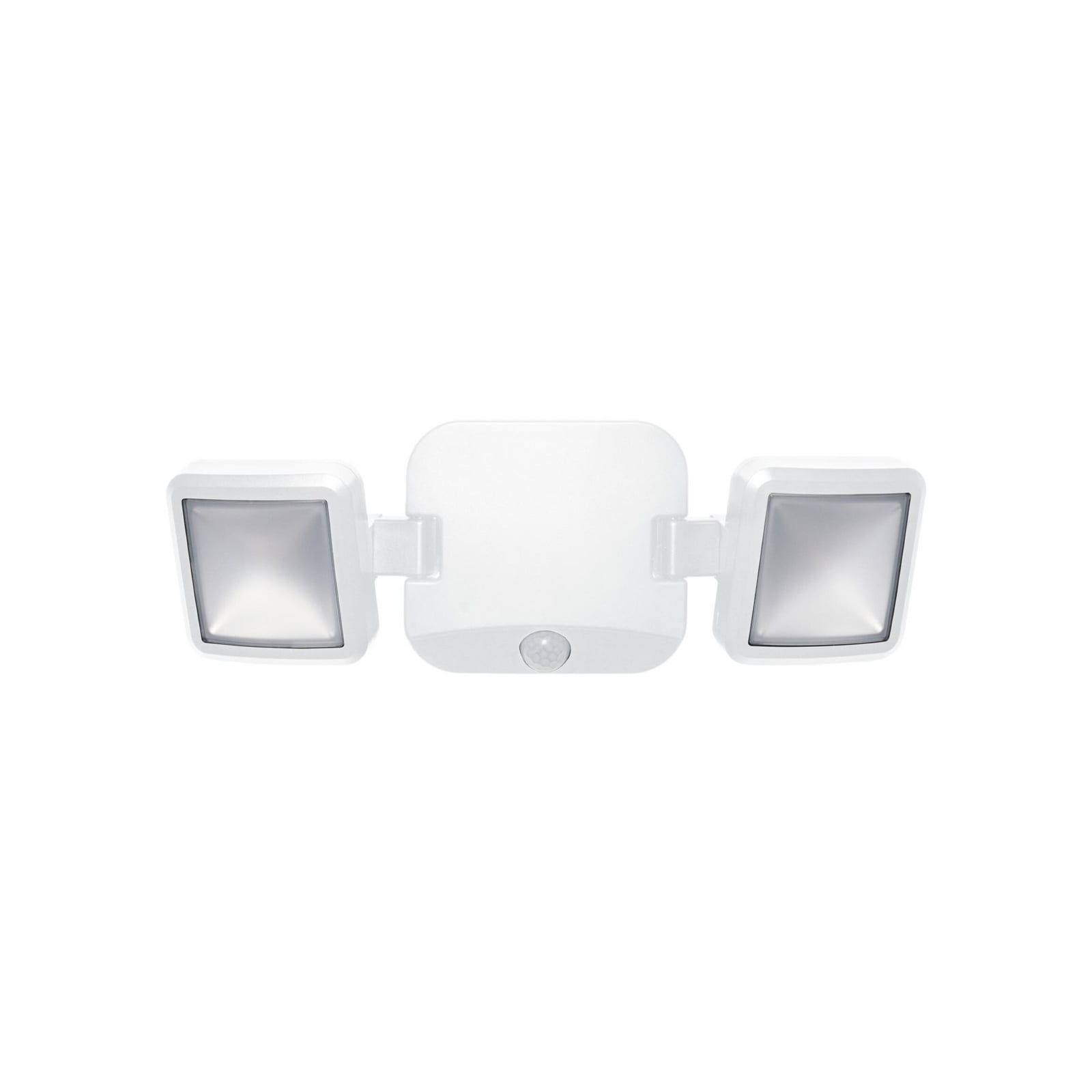 Nærbilde av sensor på LED utespot DOUBLE 2-lys batteridrevet med sensor hvit IP54