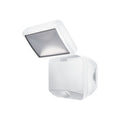 LED utespot DOUBLE batteridrevet med bevegelsessensor hvit IP54 forfra