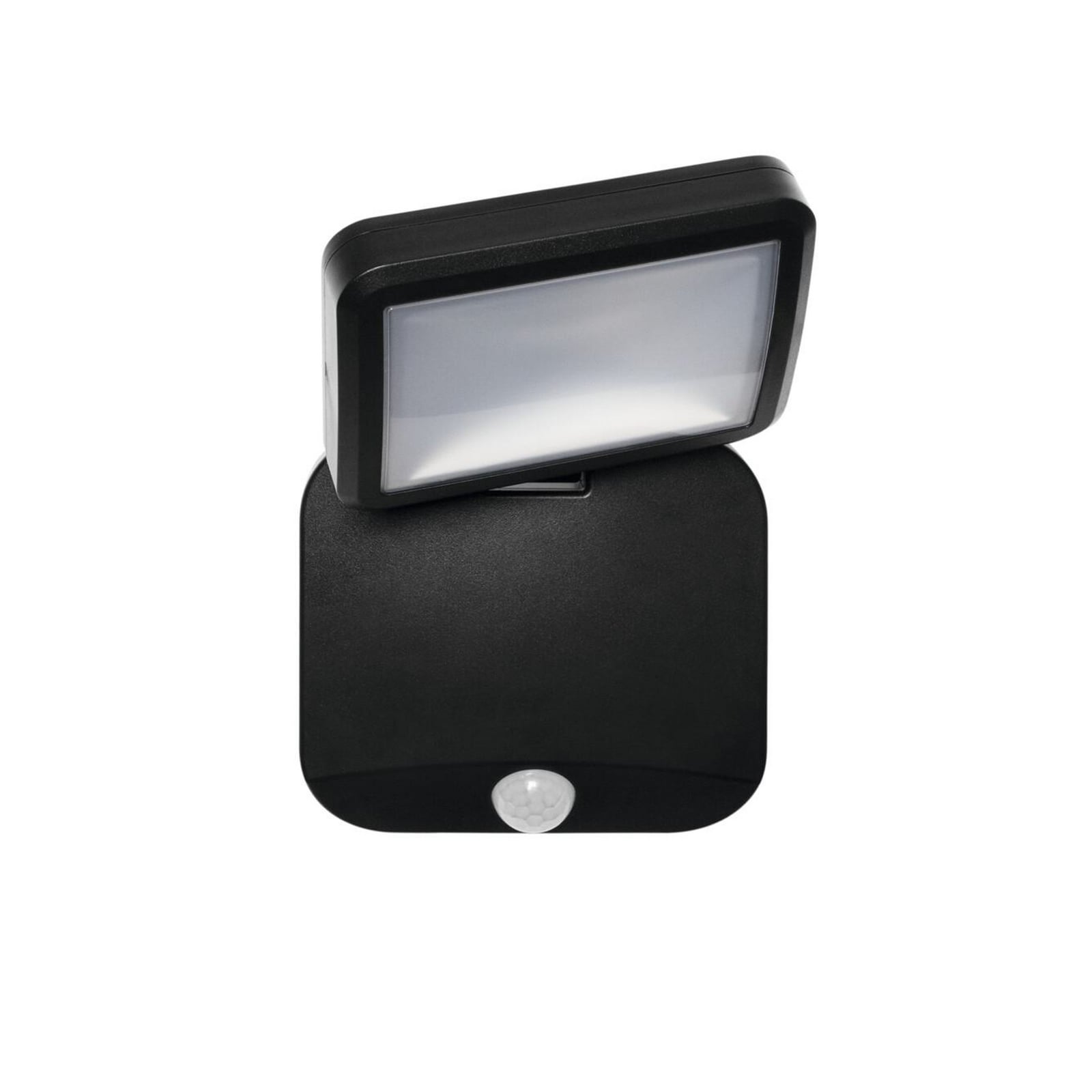 LED utespot DOUBLE batteridrevet med sensor IP54 svart nærbilde av sensor