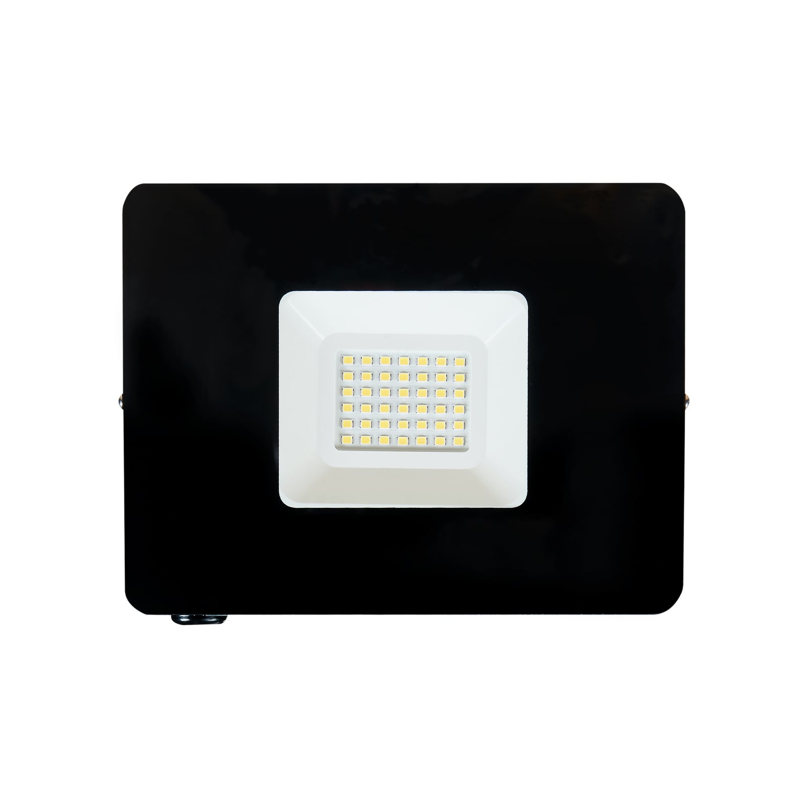 LED-utespot Faedo 3 svart 30W 5000K IP65 nærbilde av materialer