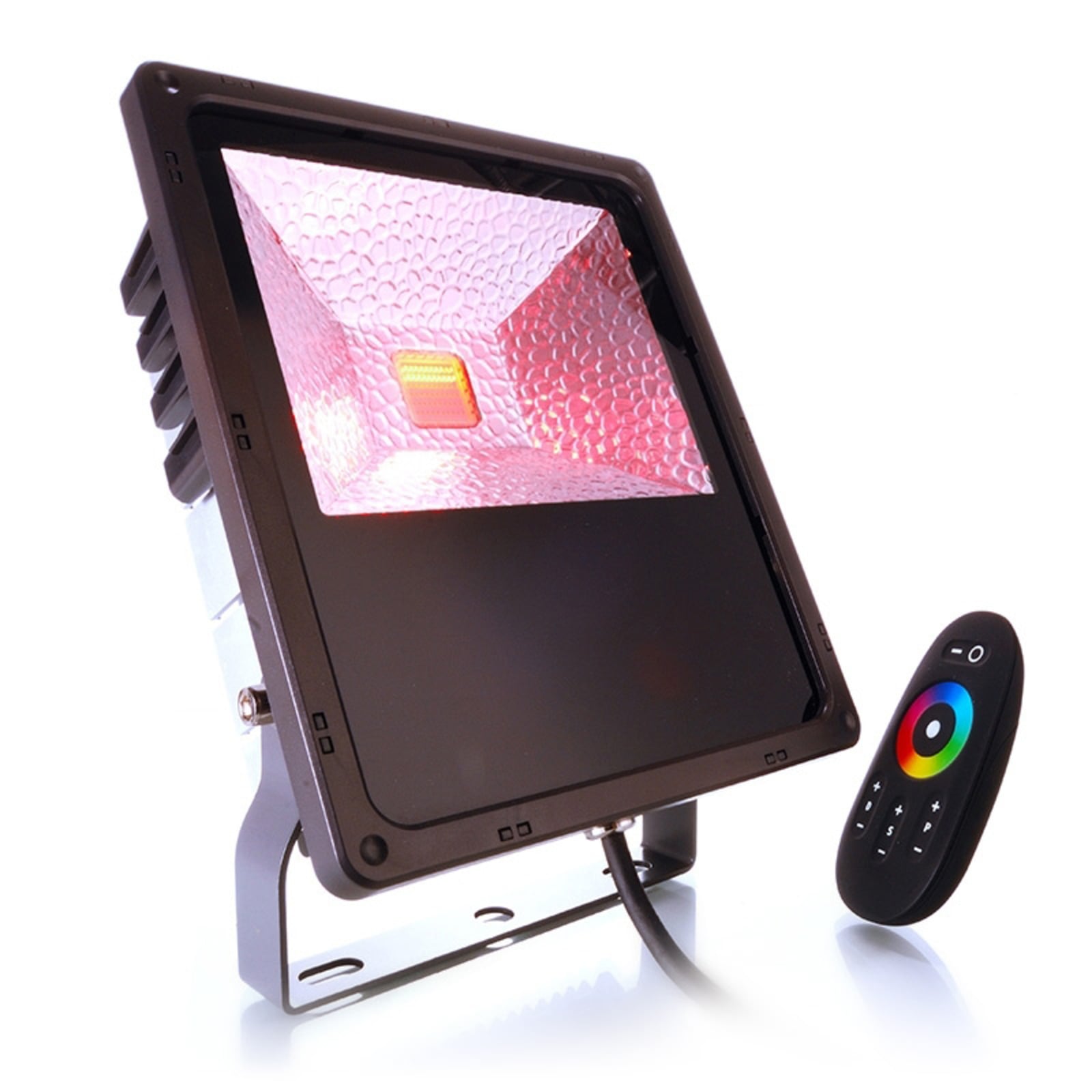 LED utespot Flood Color RF II 60W RGB med fjernkontroll IP65 forfra