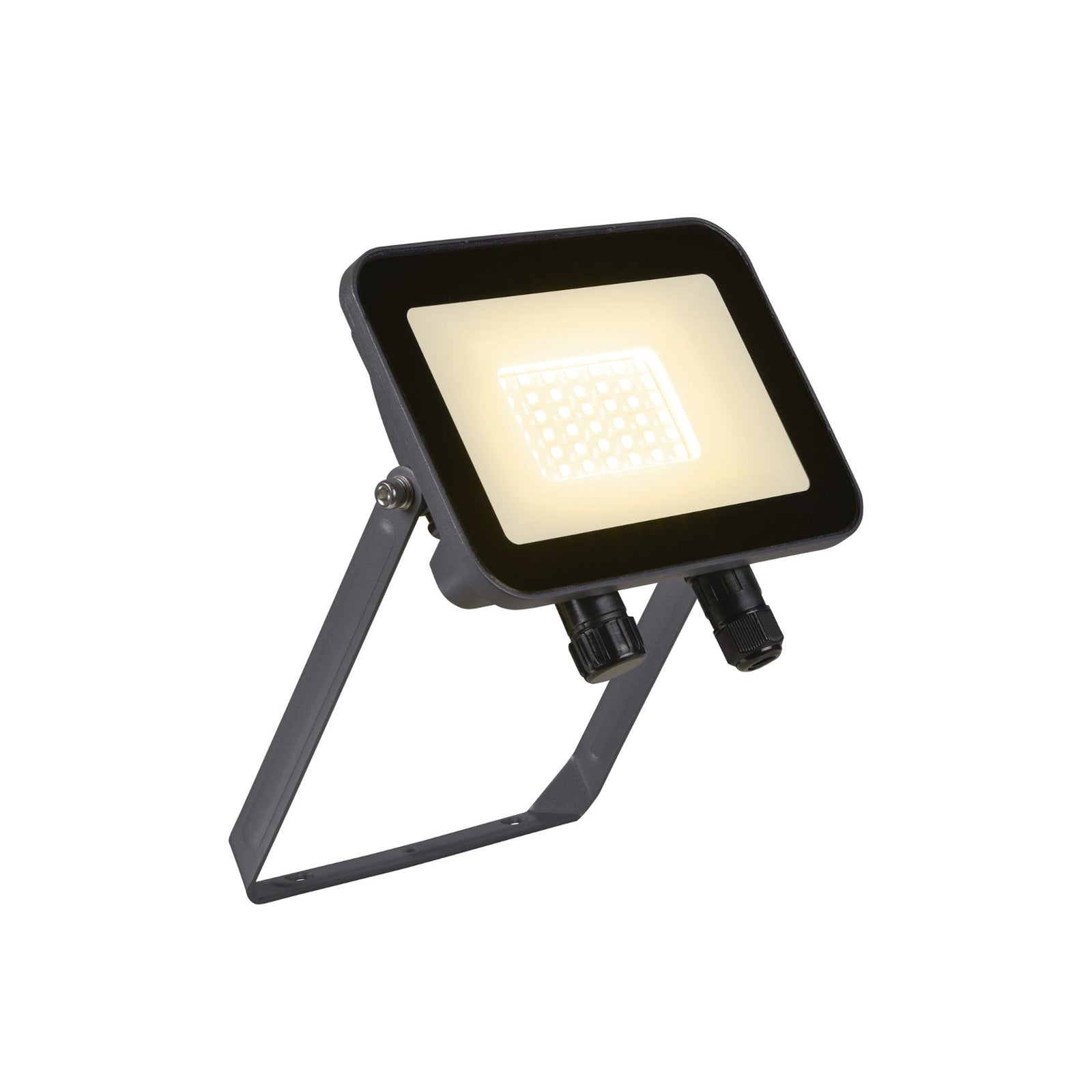LED utespot Floodi 30W antrasitt aluminium IP65 montert på vegg