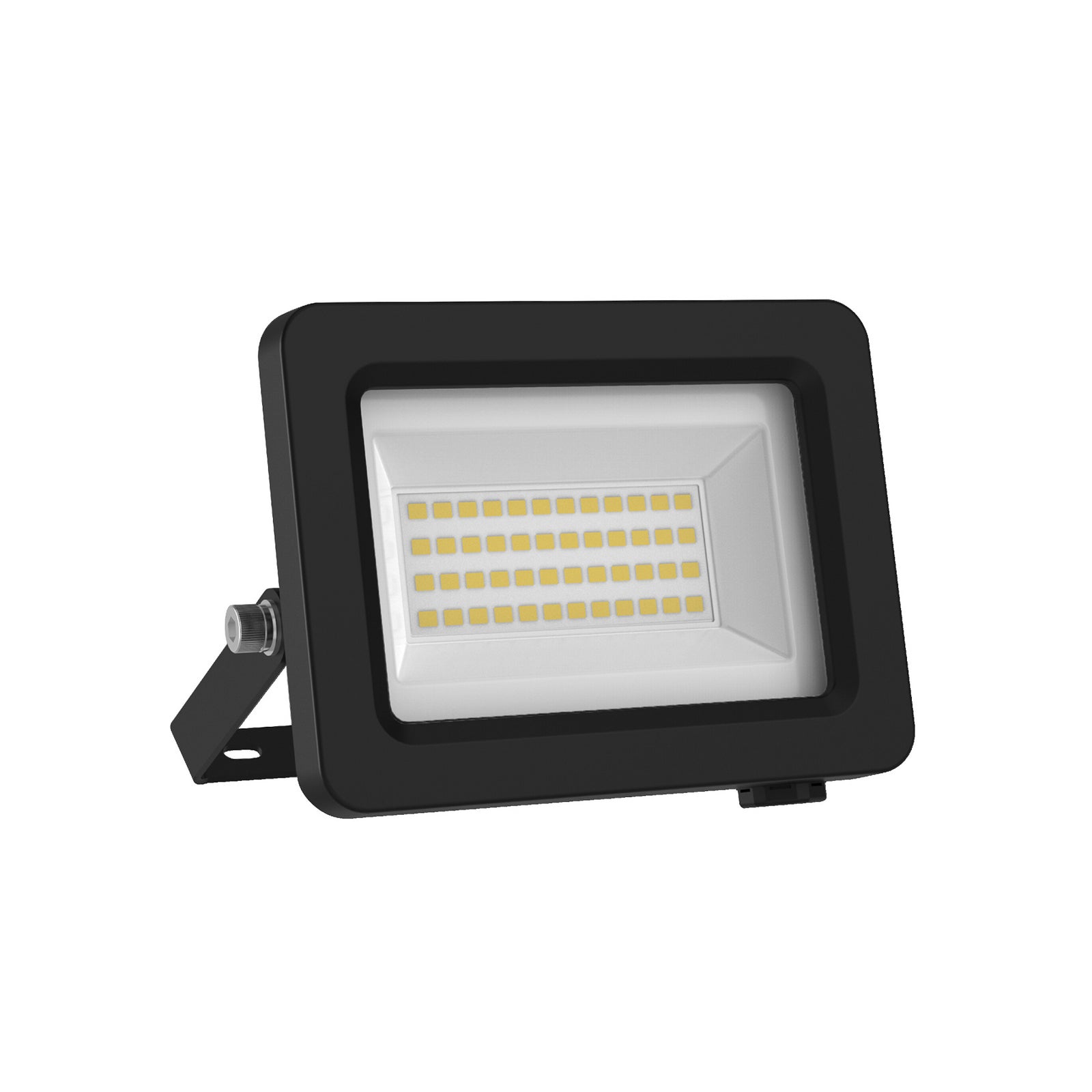 LED utespot Floodlight EA 15W 4000K IP65 svart aluminium forfra