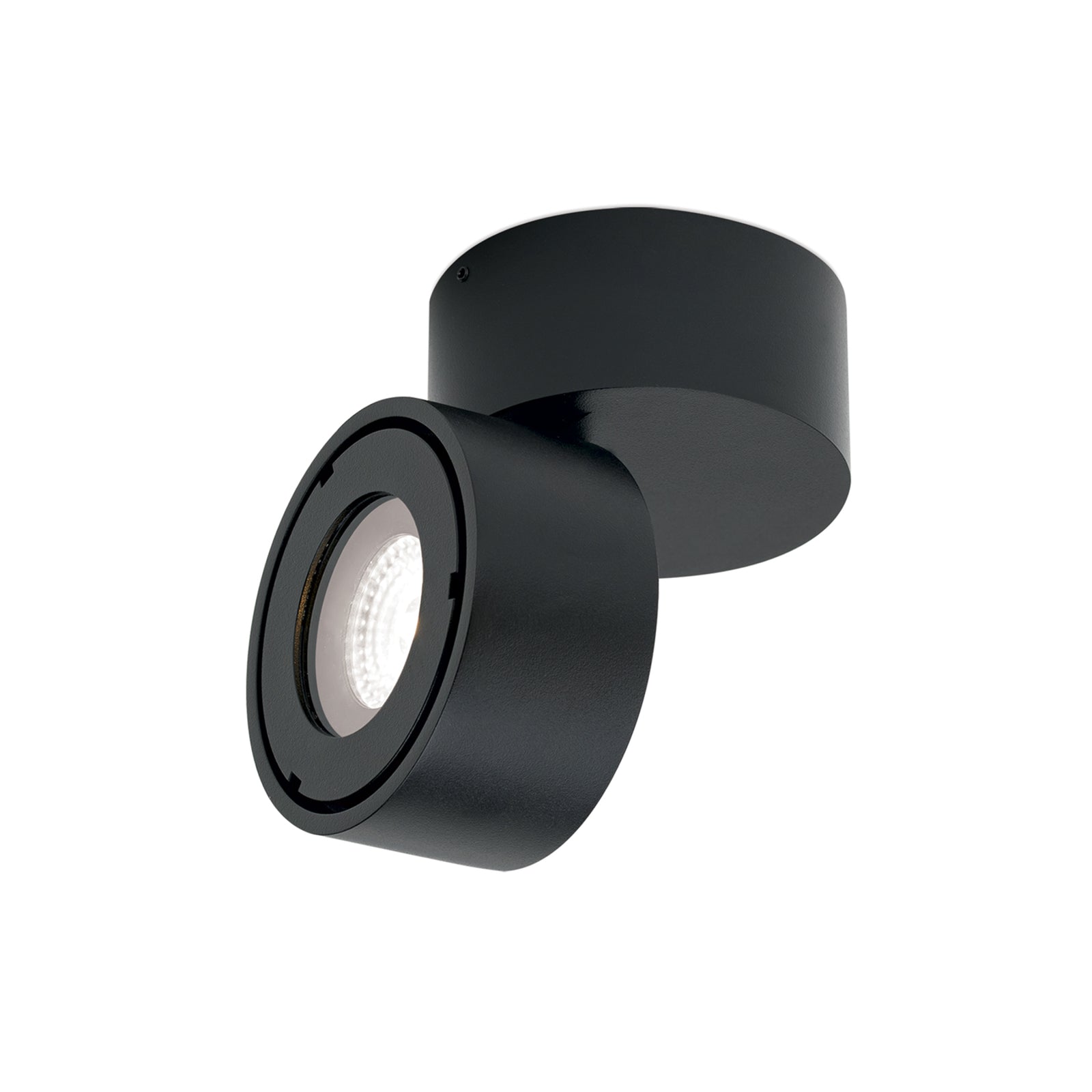 LED utespot Harvey svart Ø10 cm dimbar bakside