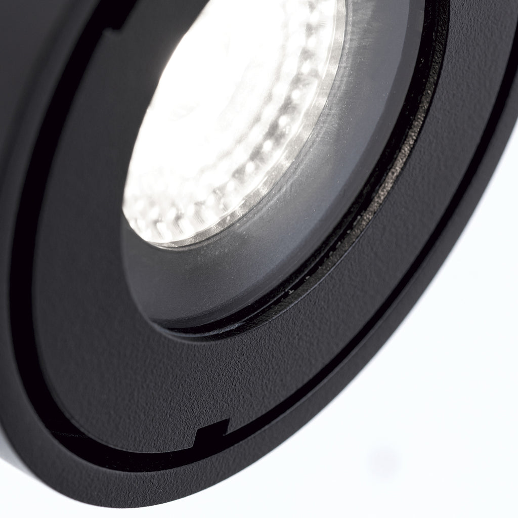 LED utespot Harvey svart Ø10 cm dimbar vinkel