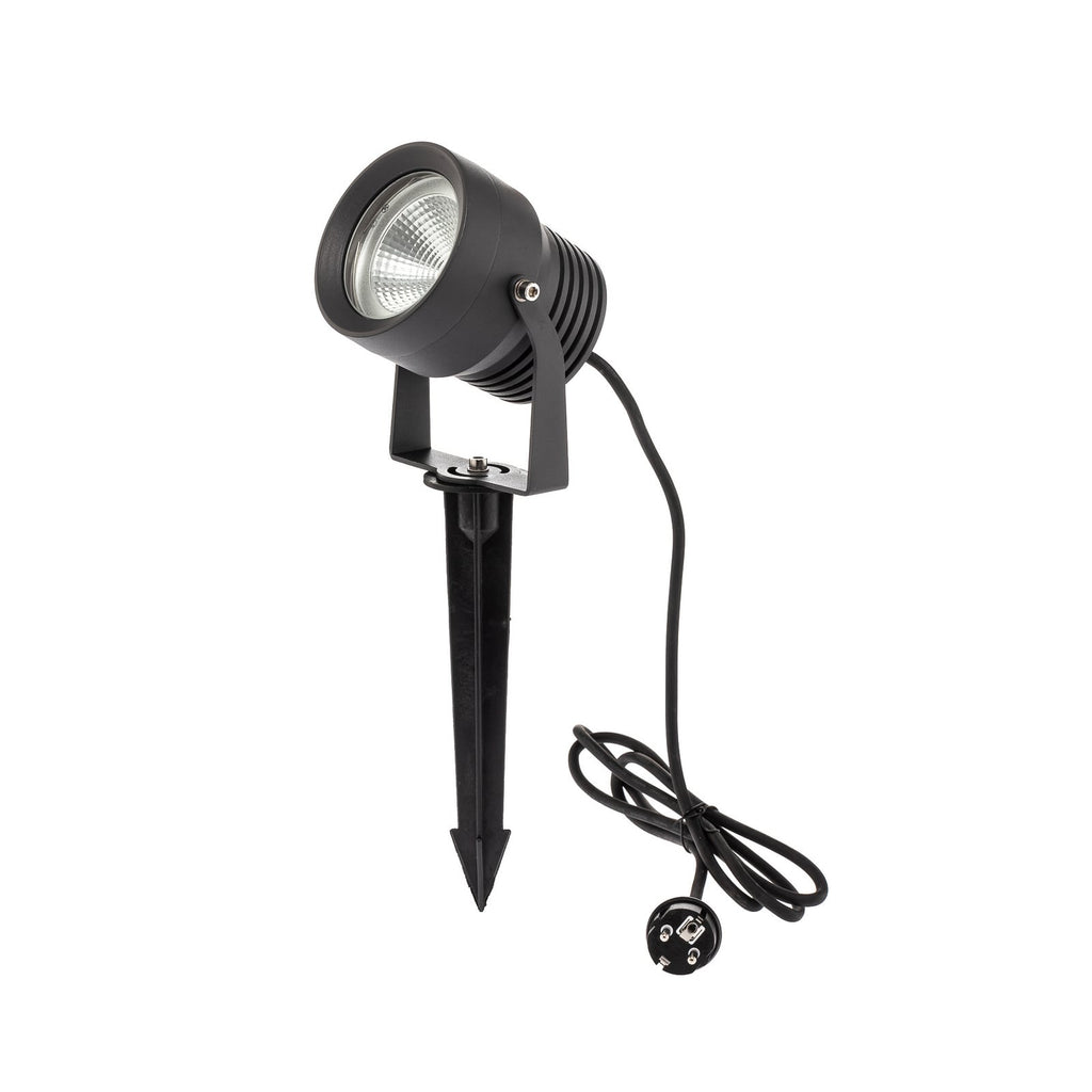 LED utespot Irina med jordspyd aluminium 20W IP65 forside
