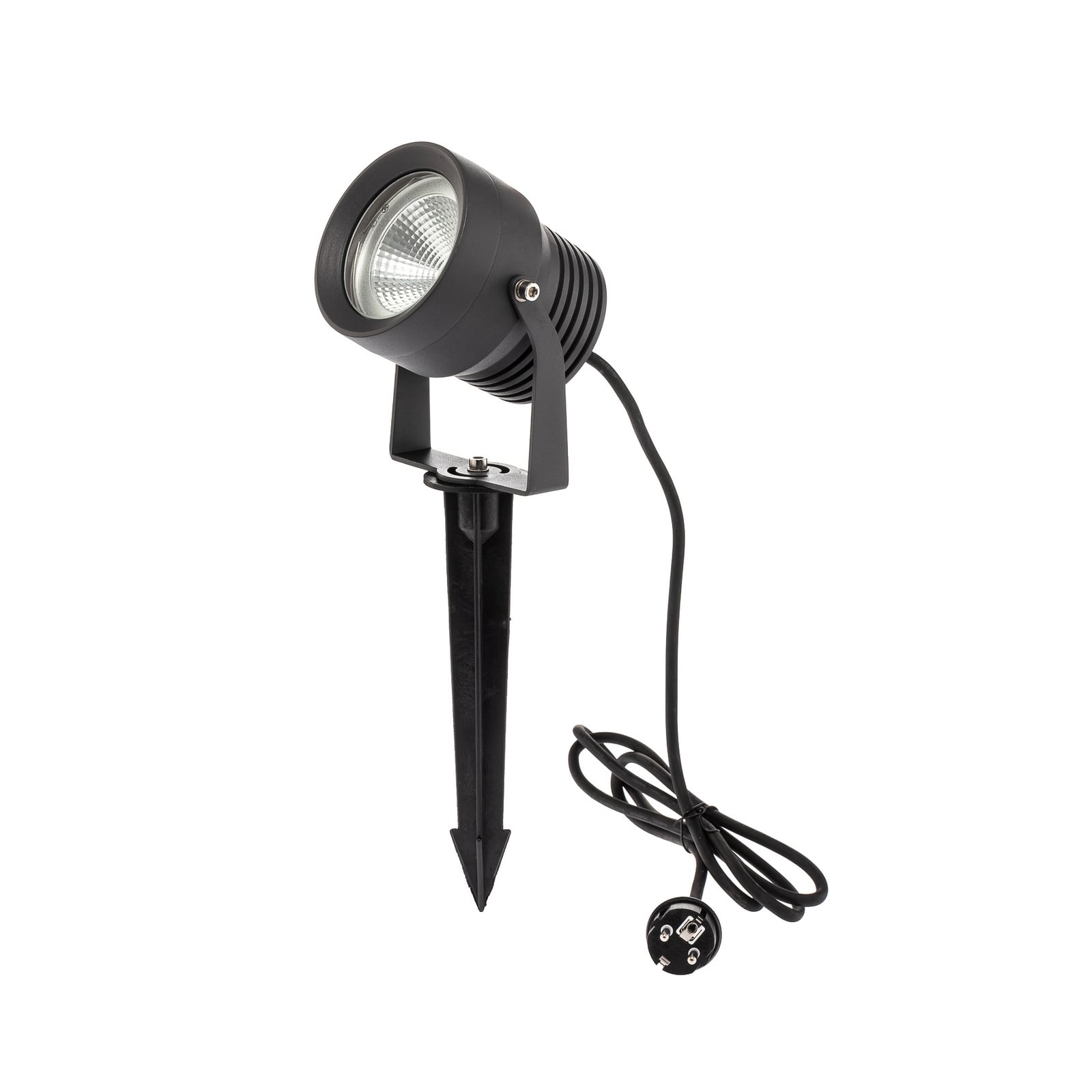 LED utespot Irina med jordspyd aluminium 20W IP65 forside