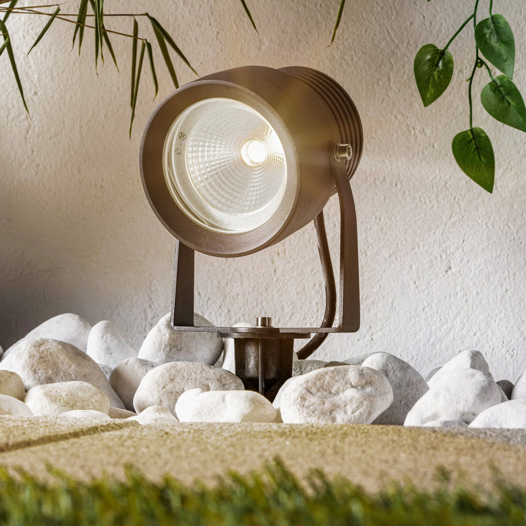 LED utespot Irina 3-er sett med jordspyd 20W IP65 bakside