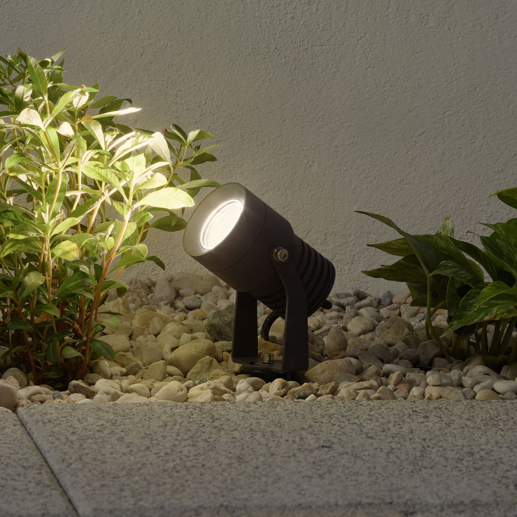 LED utespot Jon med jordspyd justerbar 7,5W IP65 - Lucande forfra