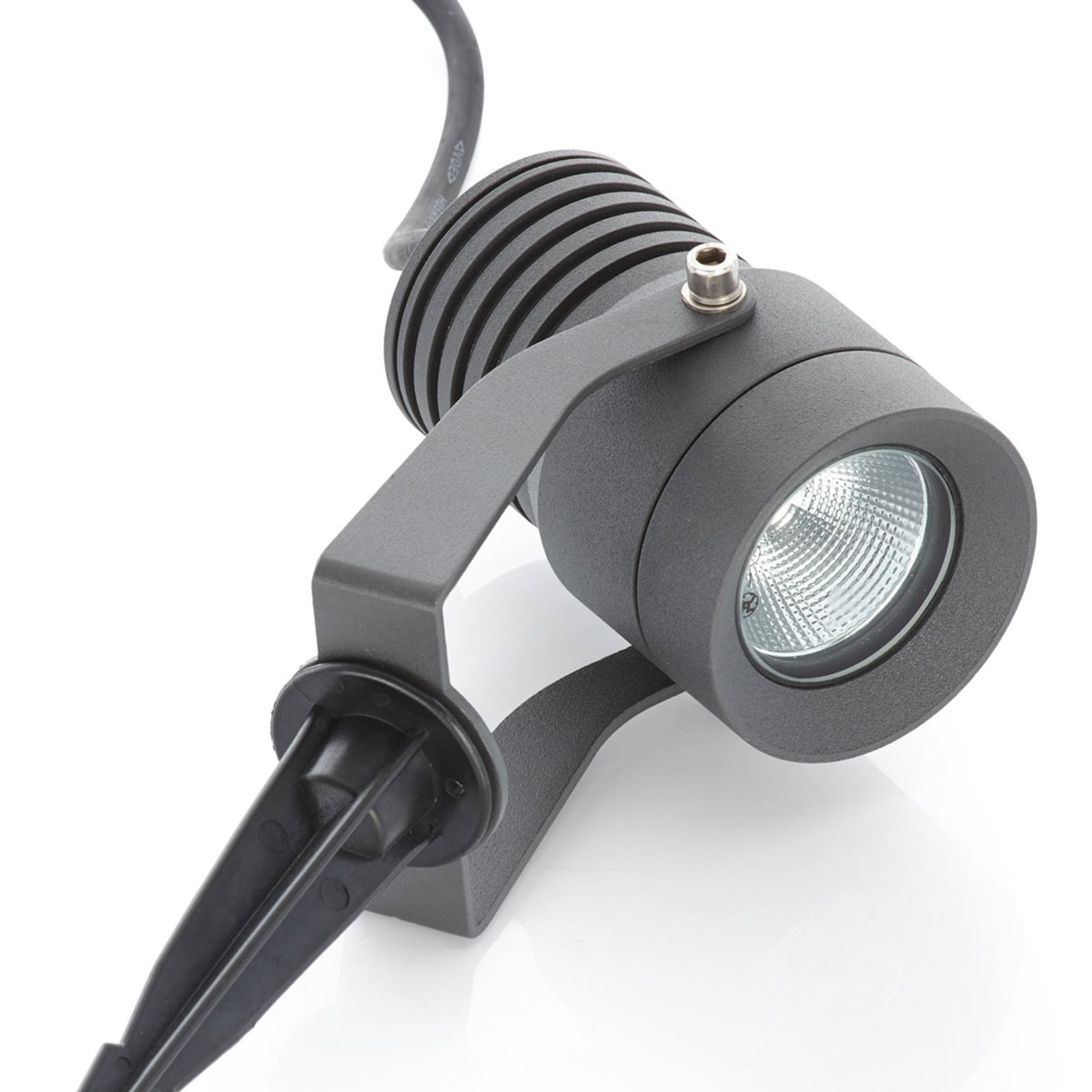 LED utespot Jon med jordspyd justerbar 7,5W IP65 - Lucande justerbart hode fra siden