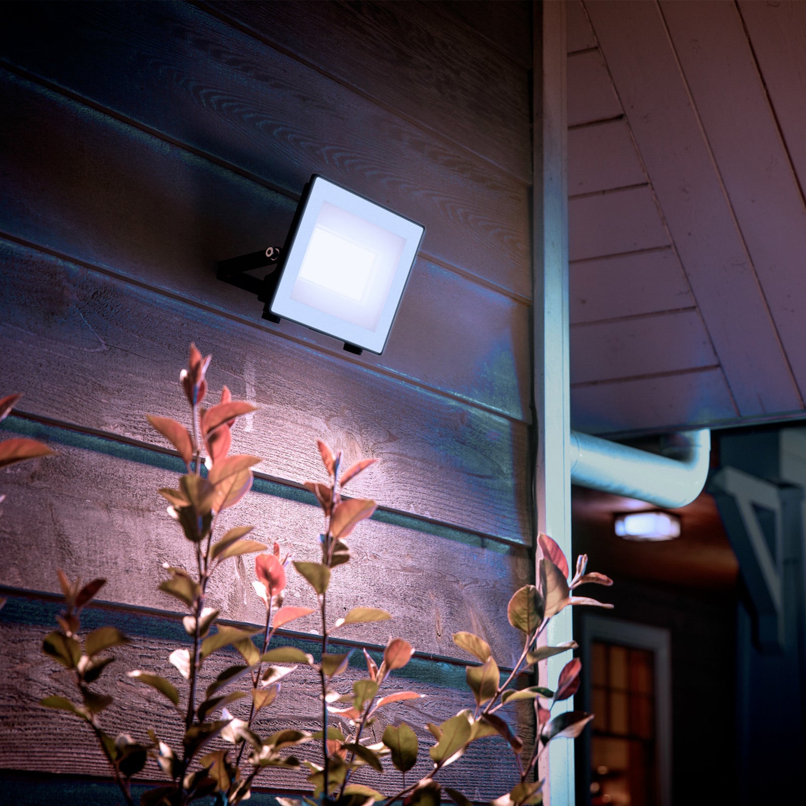 LED utespot Lois UE flood 14W 5000K IP65 antrasitt Philips bakside