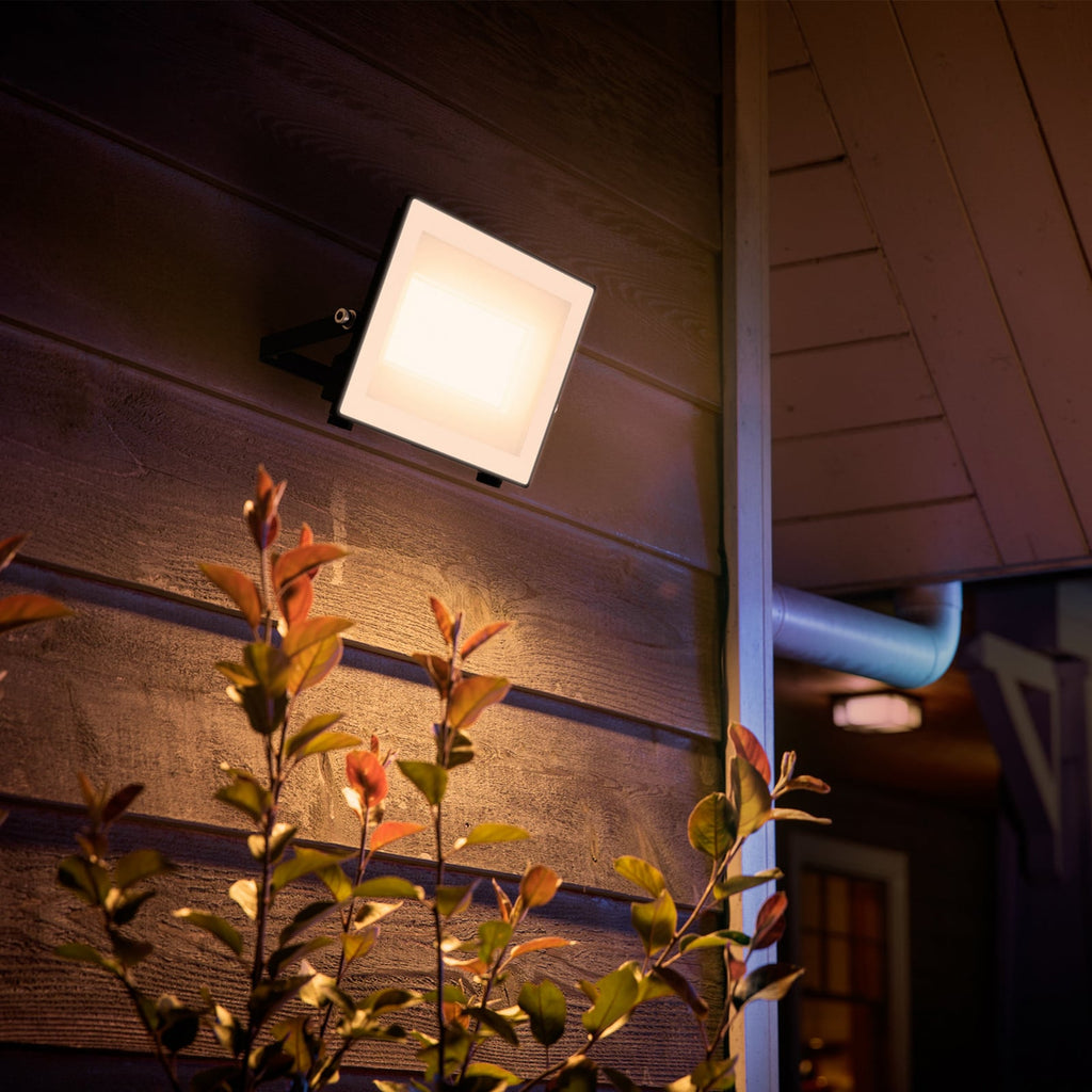 LED utespot Lois UE flood antrasitt 24W IP65 Philips bakside