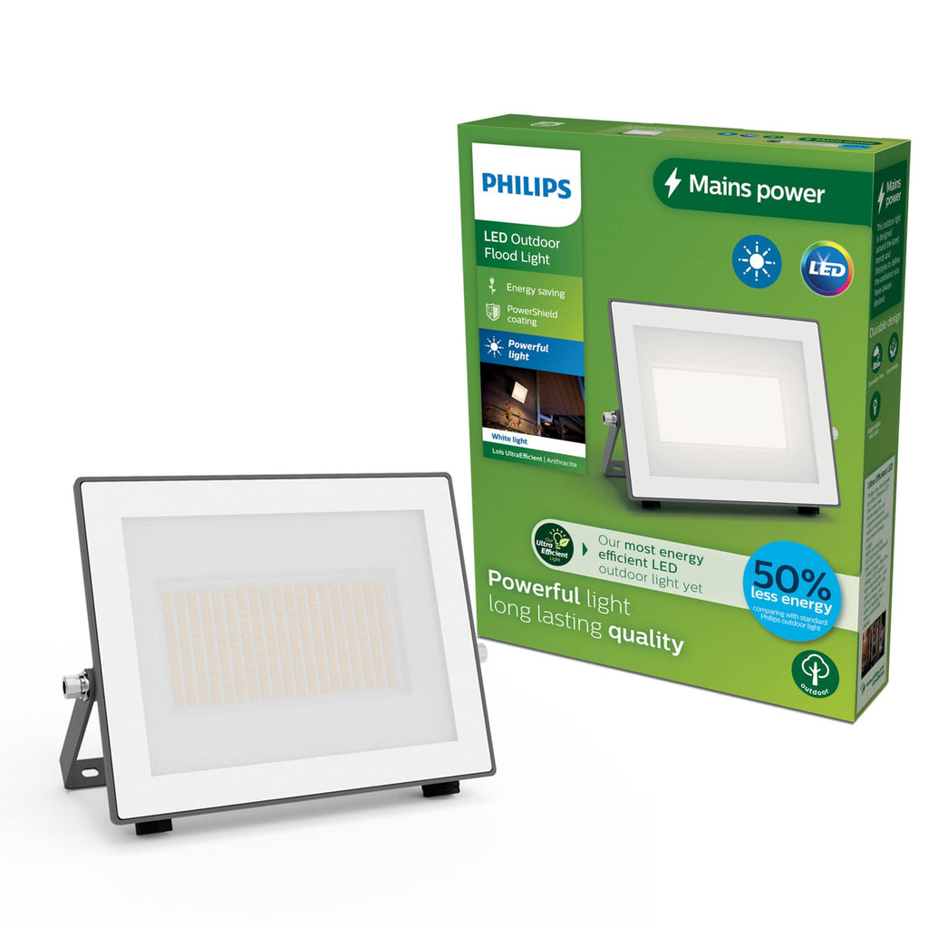 LED utespot Lois UE flood antrasitt 24W IP65 Philips lys i mørket