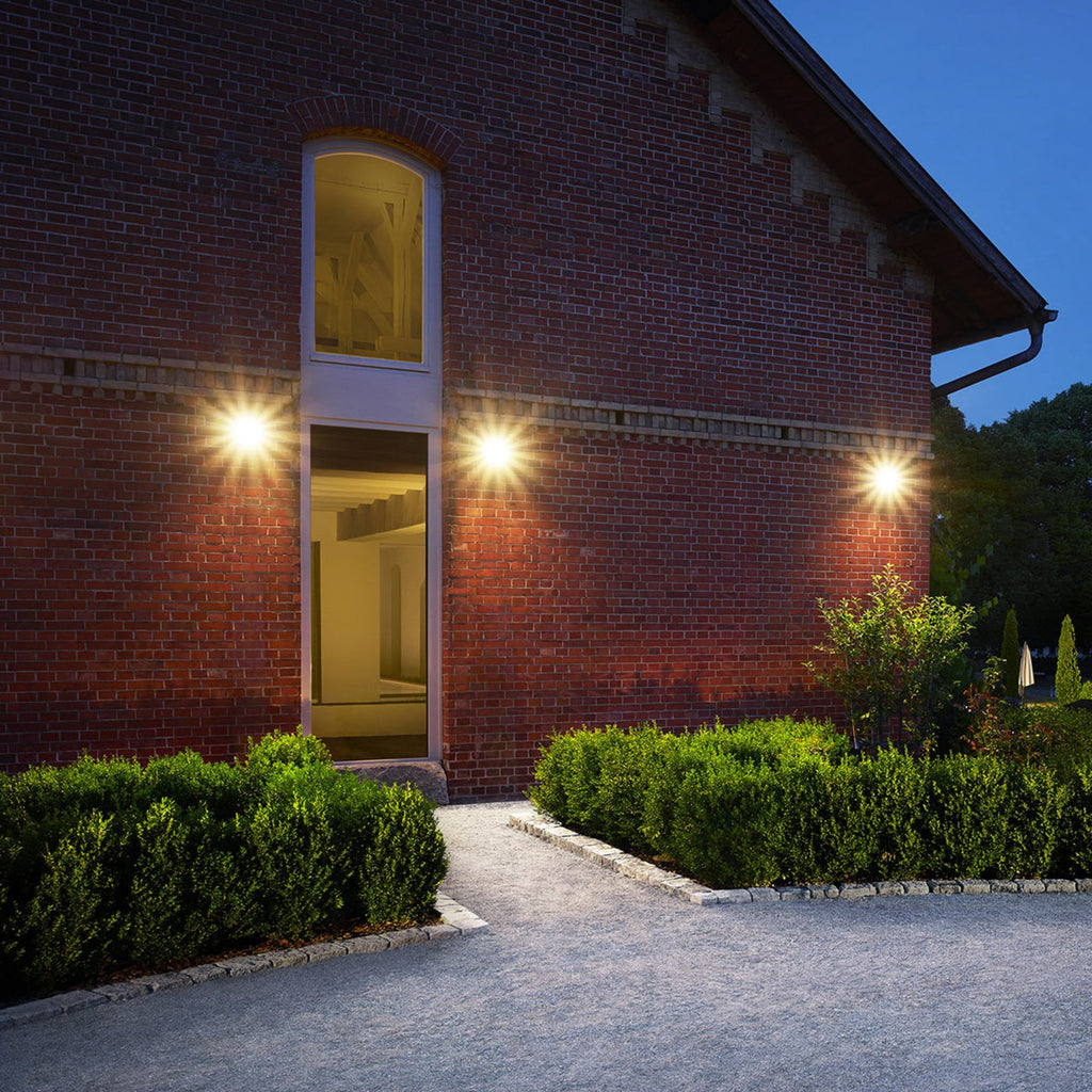 LED utespot LS 150 S med bevegelsessensor svart IP44 bakside