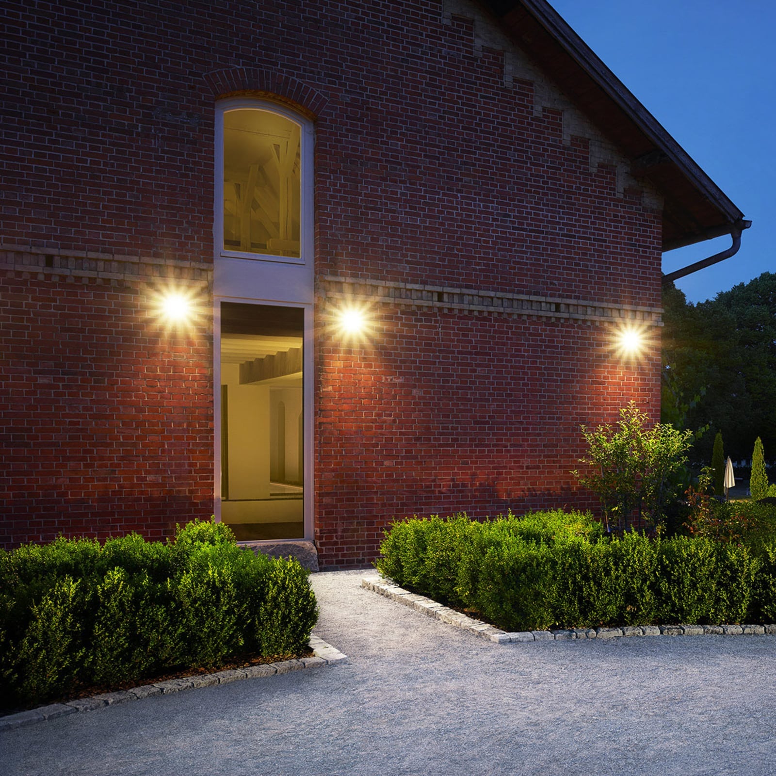 LED utespot LS 150 S med bevegelsessensor svart IP44 bakside