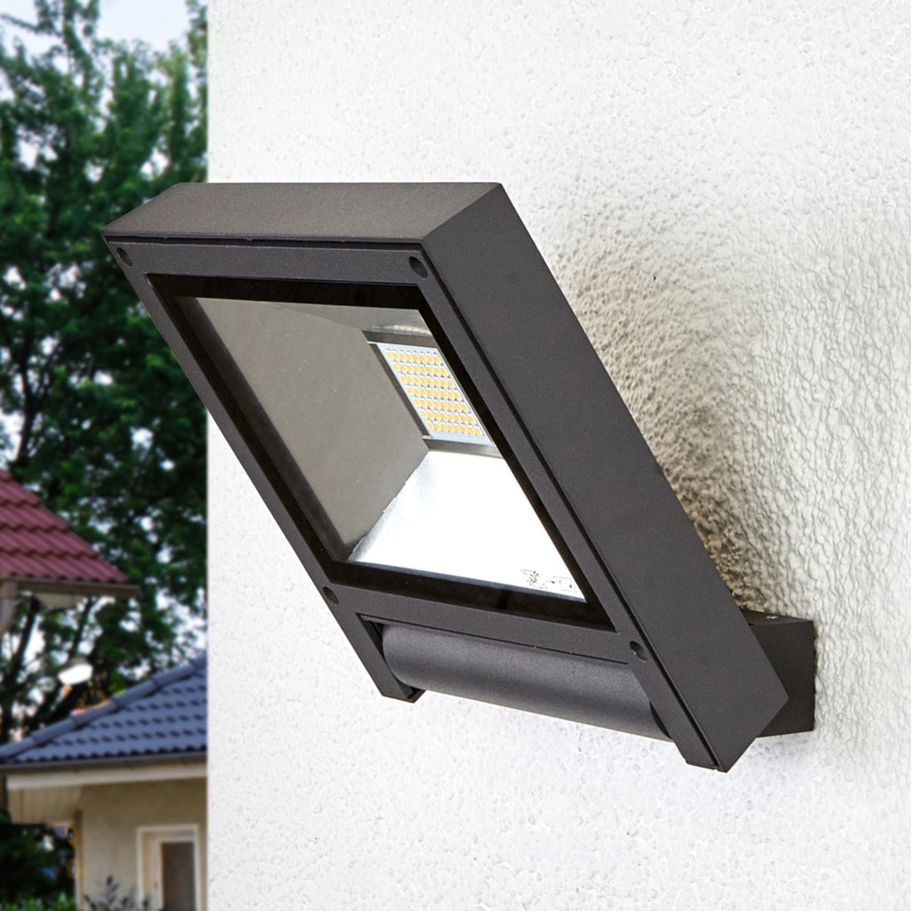LED utespot Maica svingbar antrasitt IP65 12W bakside