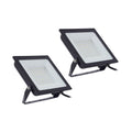 LED utespot Maikel 100W svart 2er-sett IP65 montert utendørs