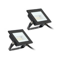 LED utespot Maikel 20W svart aluminium IP65 forfra
