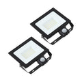 LED utespot Maikel 50W med bevegelsessensor IP44 2-pk front