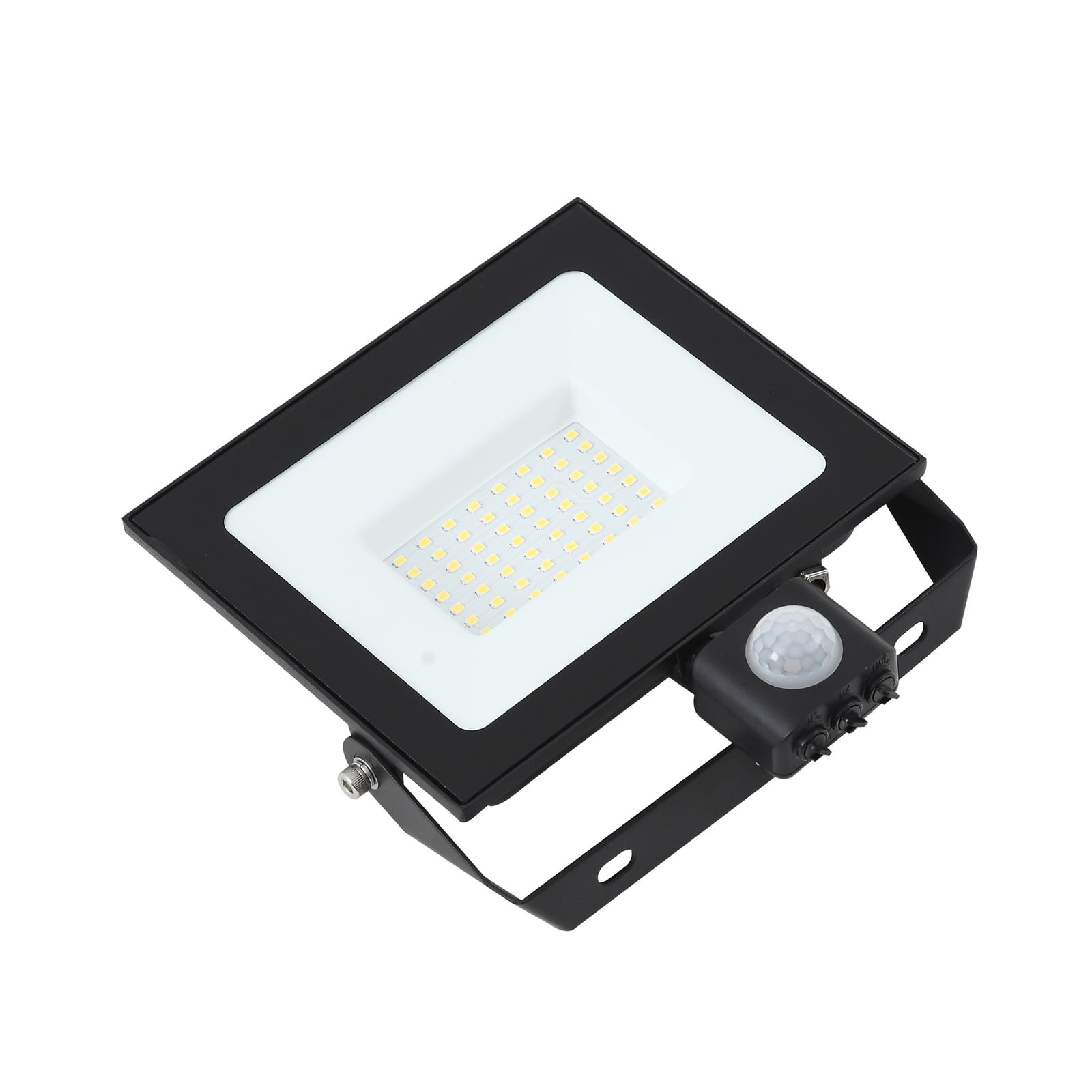 Detalj av bevegelsessensor på LED utespot Maikel med bevegelsessensor svart 50W IP44