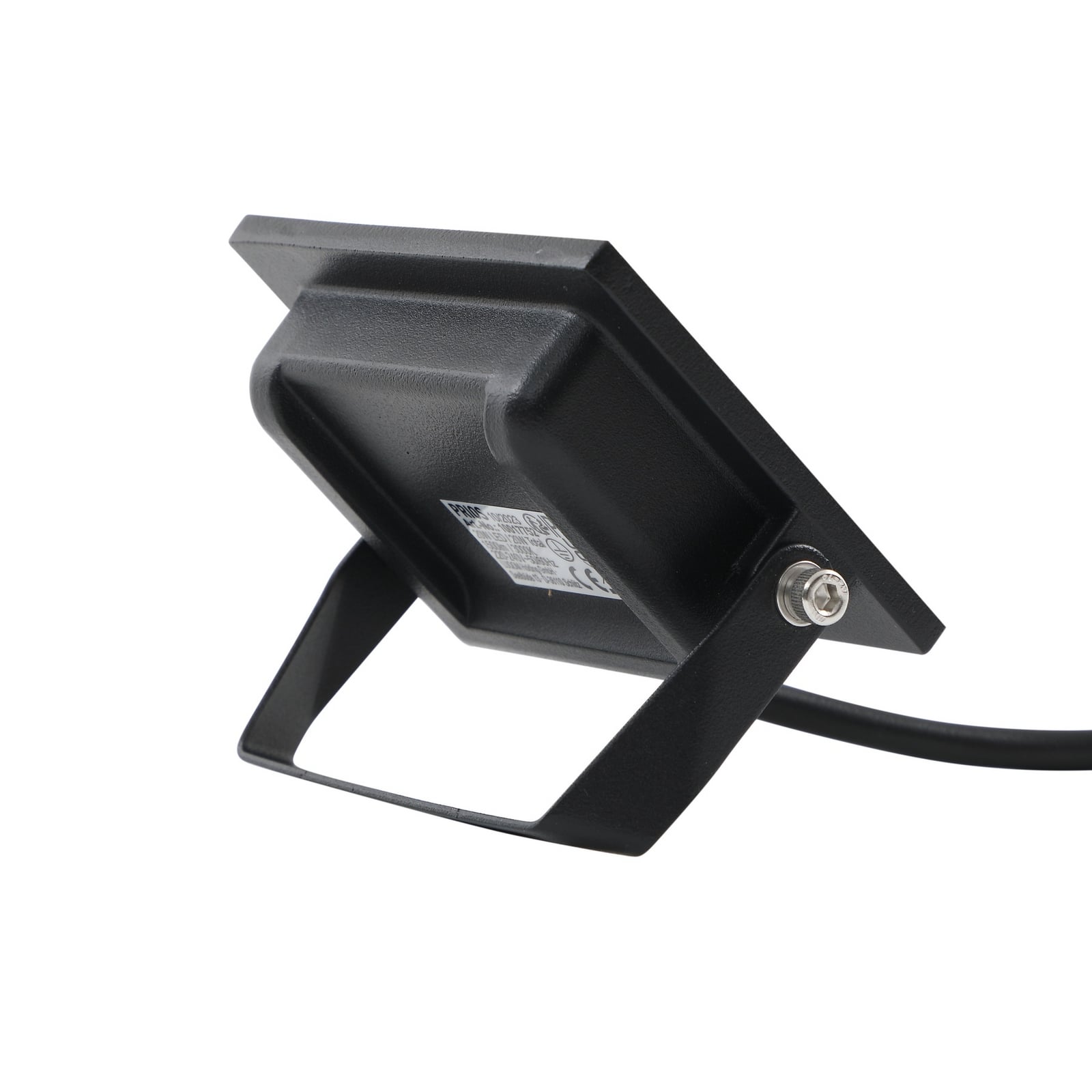 LED utespot Maikel svart 20W 1620 lm IP65 sideprofil