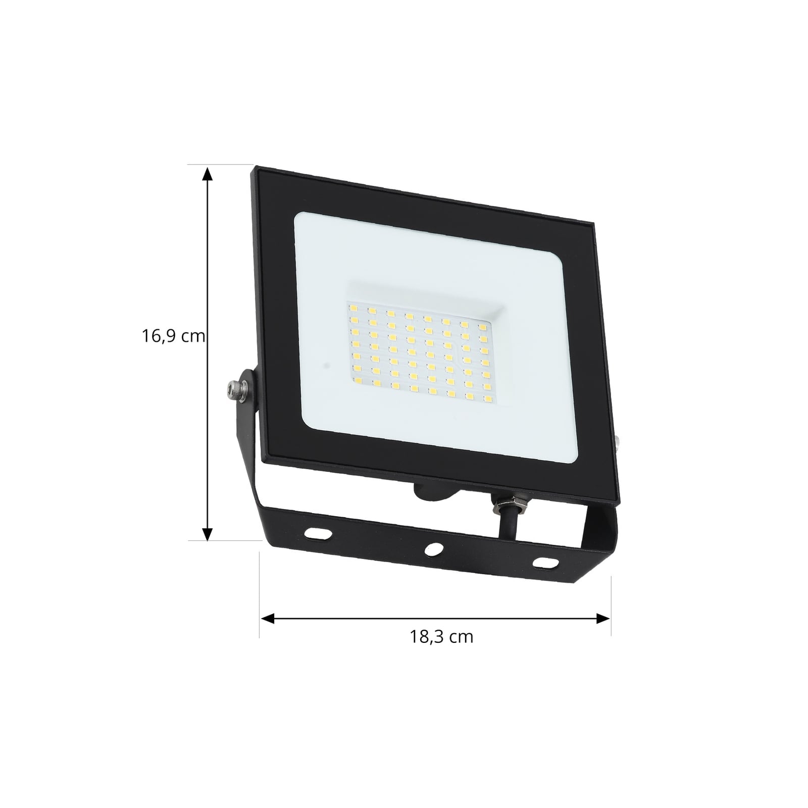 LED utespot Maikel svart 50W 4000 lm IP65 nærbilde