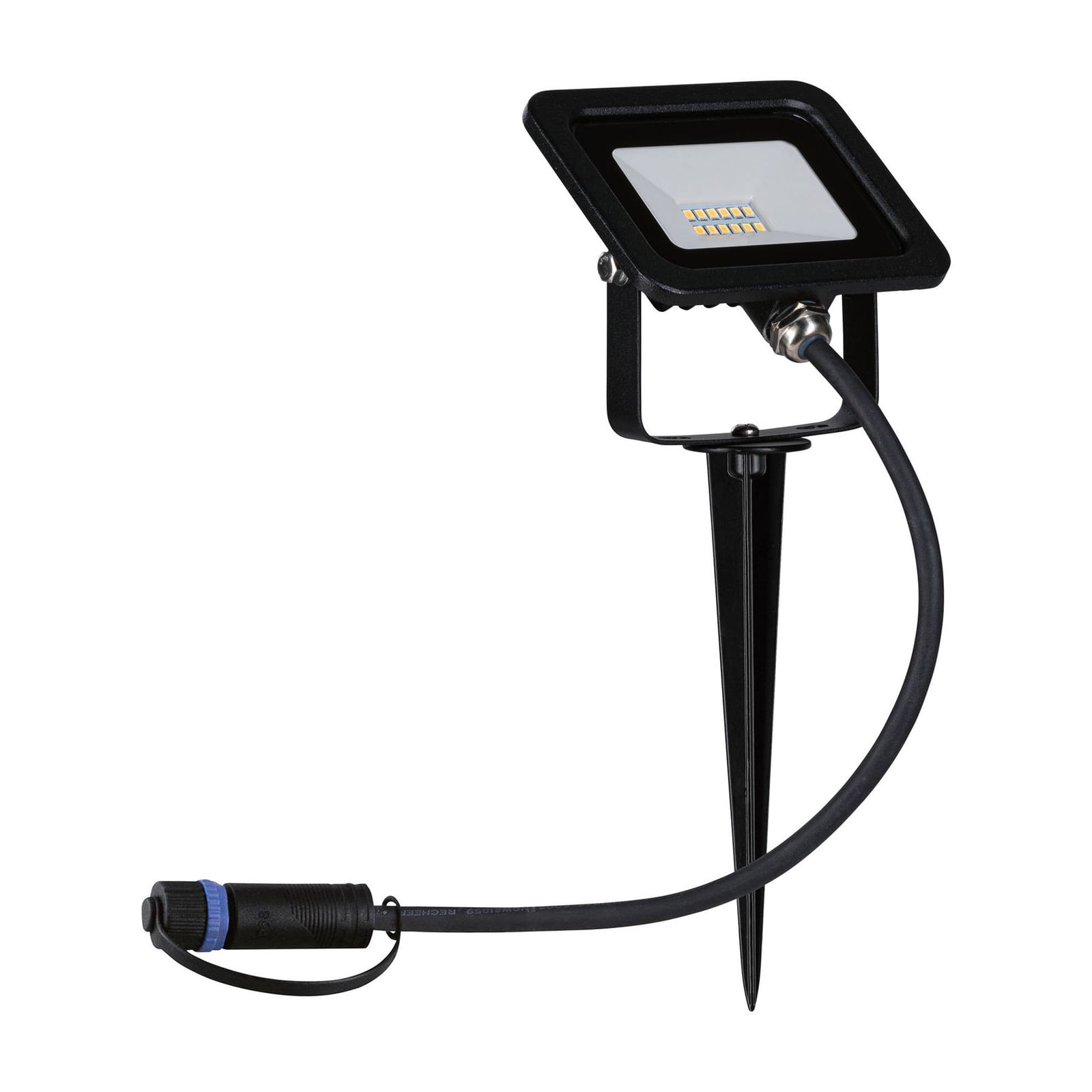 LED utespot med jordspyd dimbar 6,8W IP65 ZigBee Paulmann montert i hage