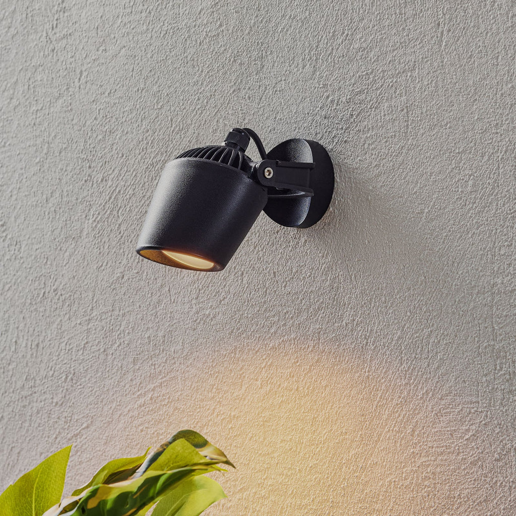 LED utespot Minitommy-EL CCT svart GU10 IP66 forfra
