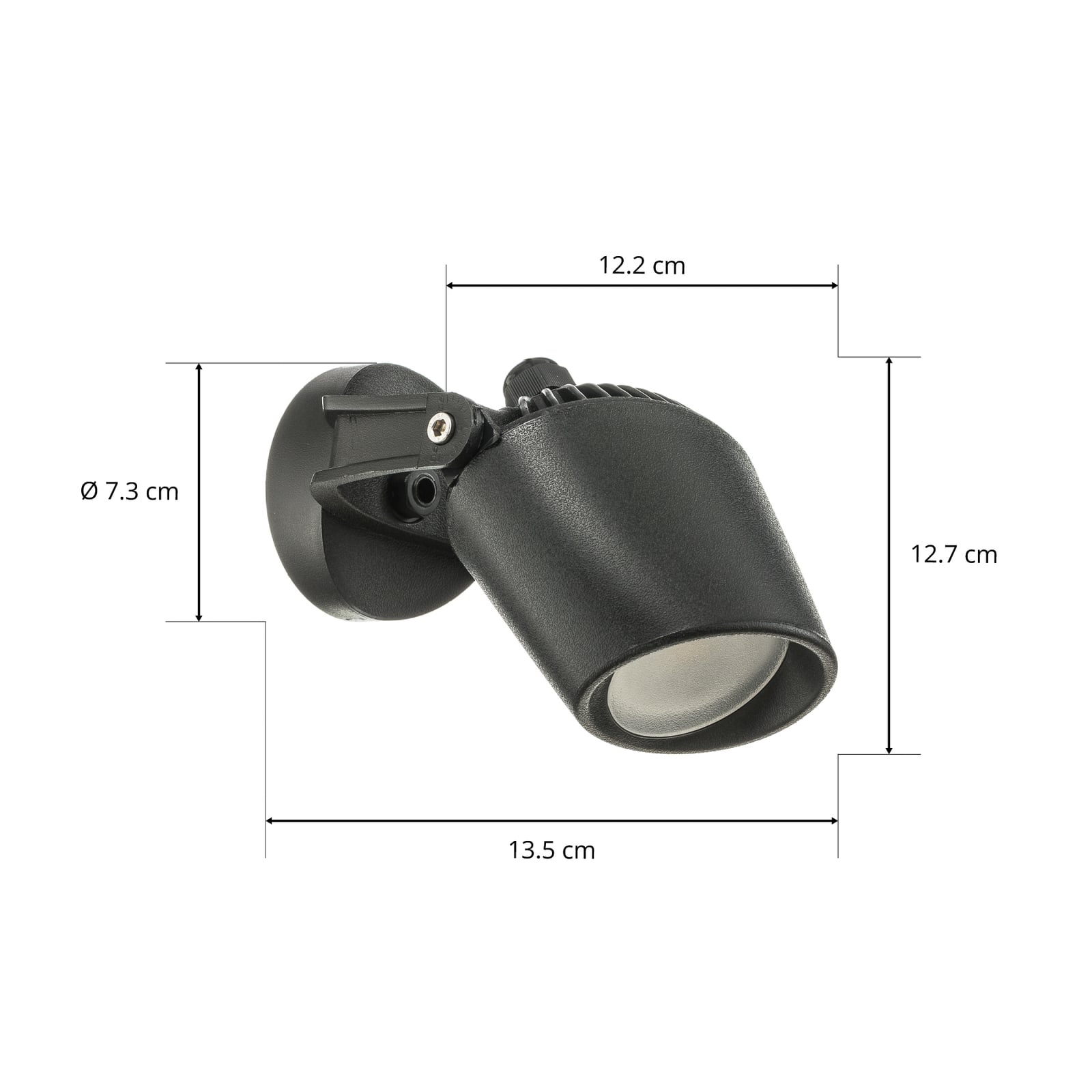 LED utespot Minitommy-EL CCT svart GU10 IP66 med jordspyd