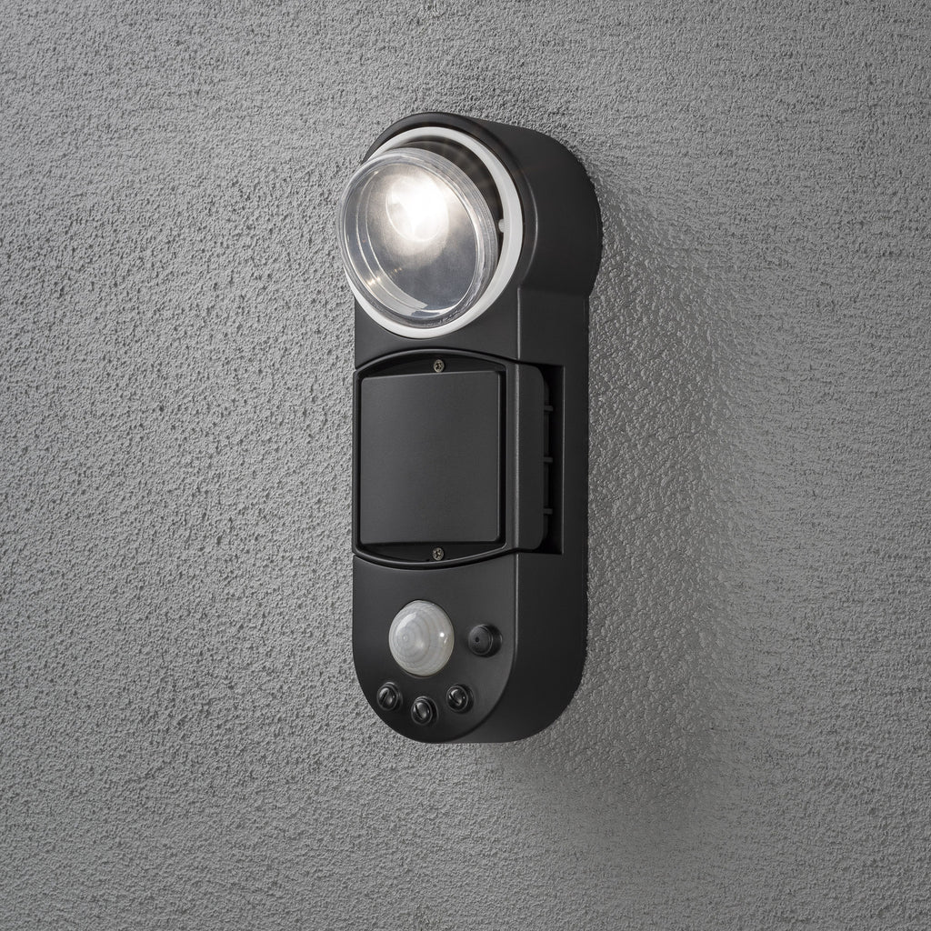 LED utespot Prato batteridrevet med bevegelsessensor IP44 med bevegelsessensor