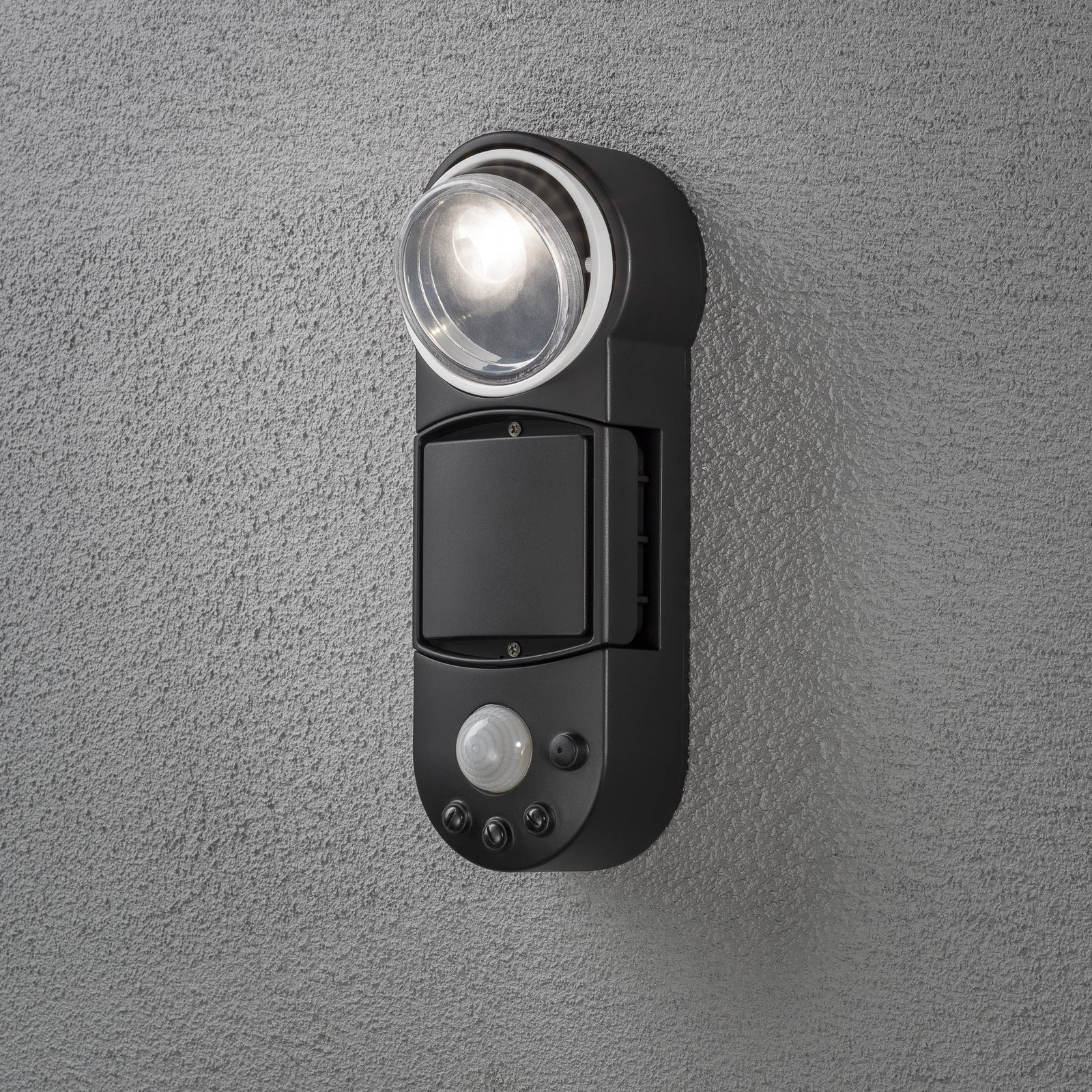 LED utespot Prato batteridrevet med bevegelsessensor IP44 med bevegelsessensor