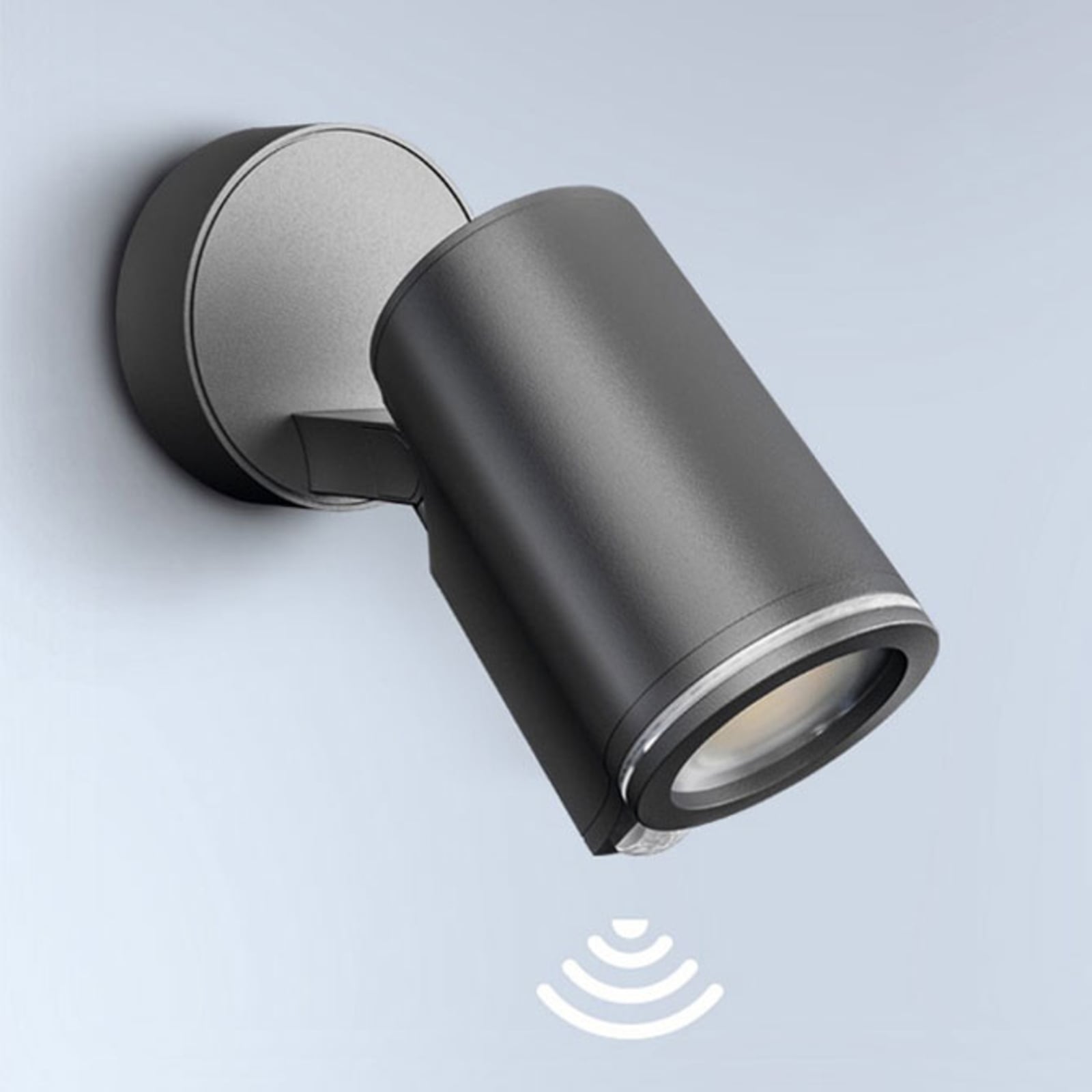 LED utespot Spot One S GU10 med bevegelsessensor IP44 forfra