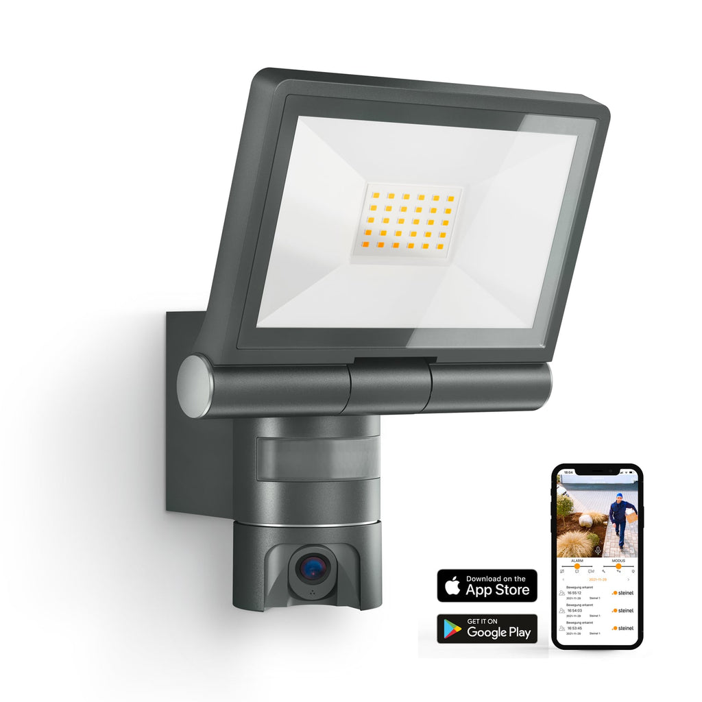 Smarttelefon med app for LED utespot XLED Cam 1 SC med kamera