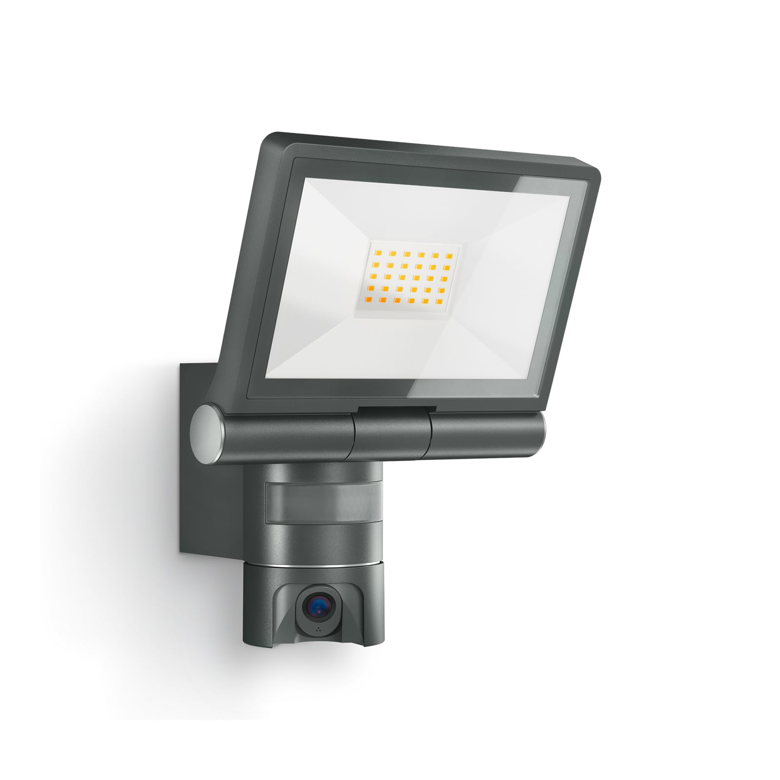 LED utespot XLED Cam 1 SC med kamera og bevegelsessensor front