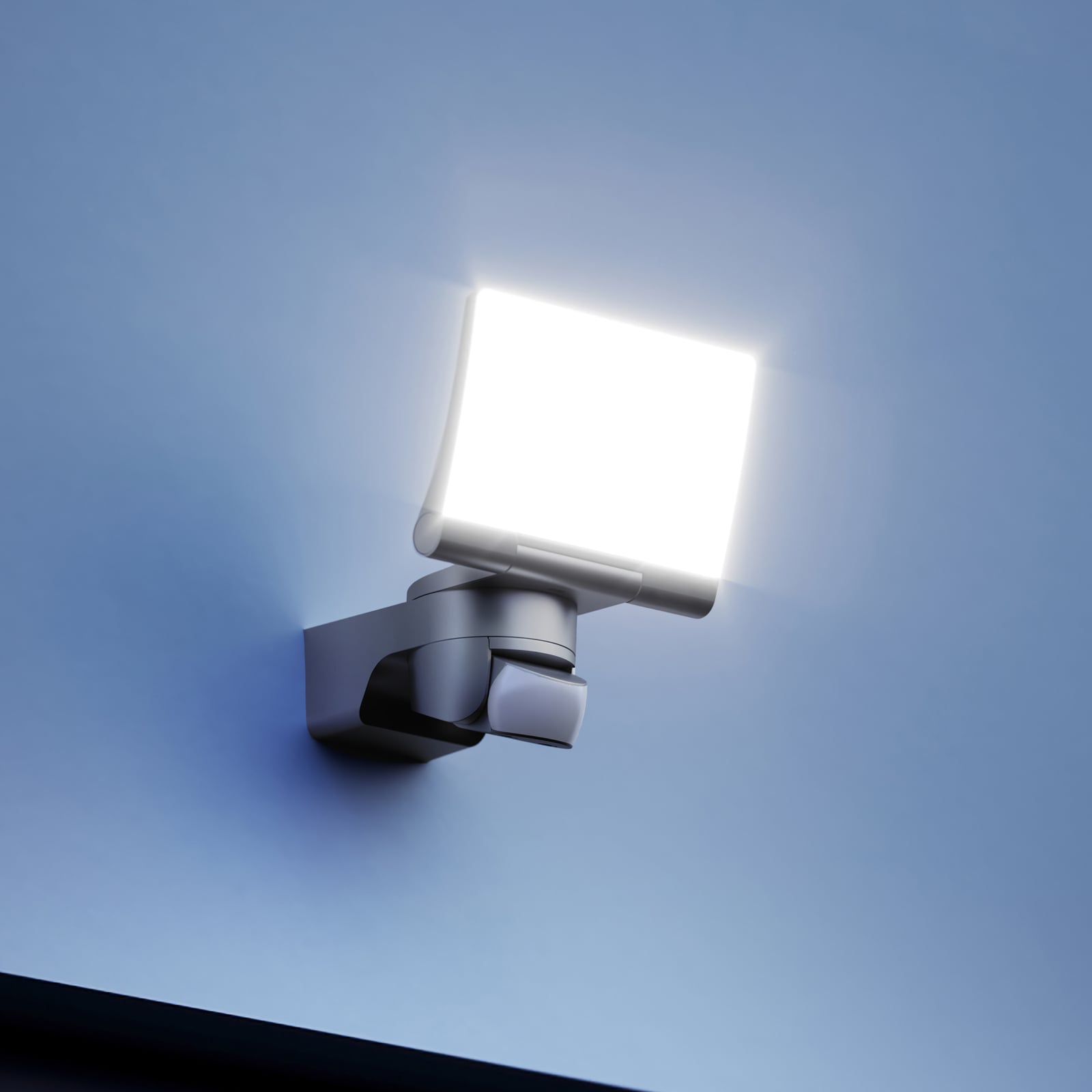 LED utespot XLED Home 2 S med bevegelsessensor grafitt IP44 forfra