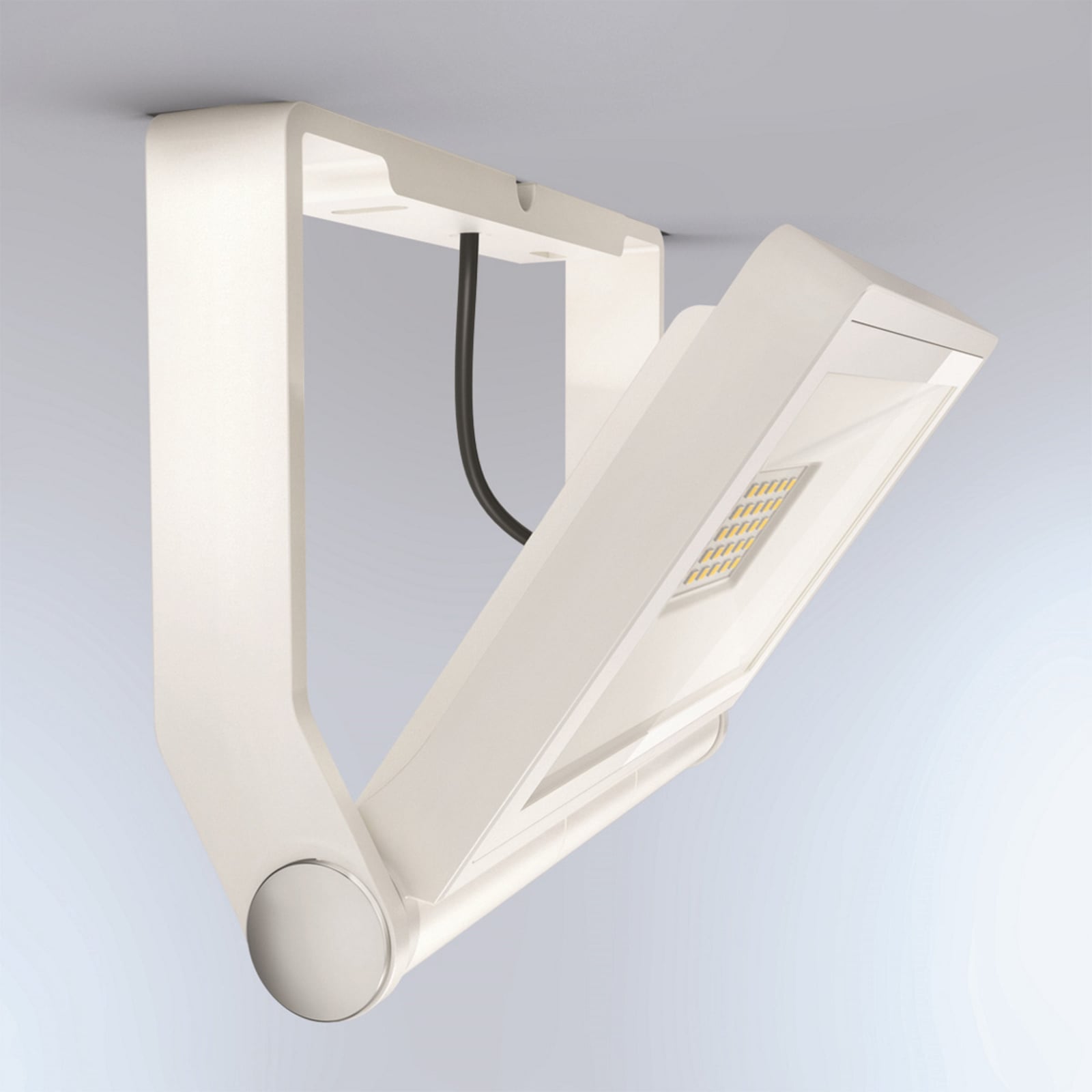 LED utespot XLED One hvit svingbar 17,8W IP44 bakside