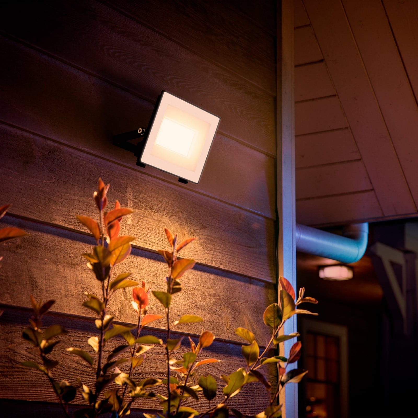 LED utespotlampe Lois flood 14W 2700lm 3000K IP65 Philips bakside