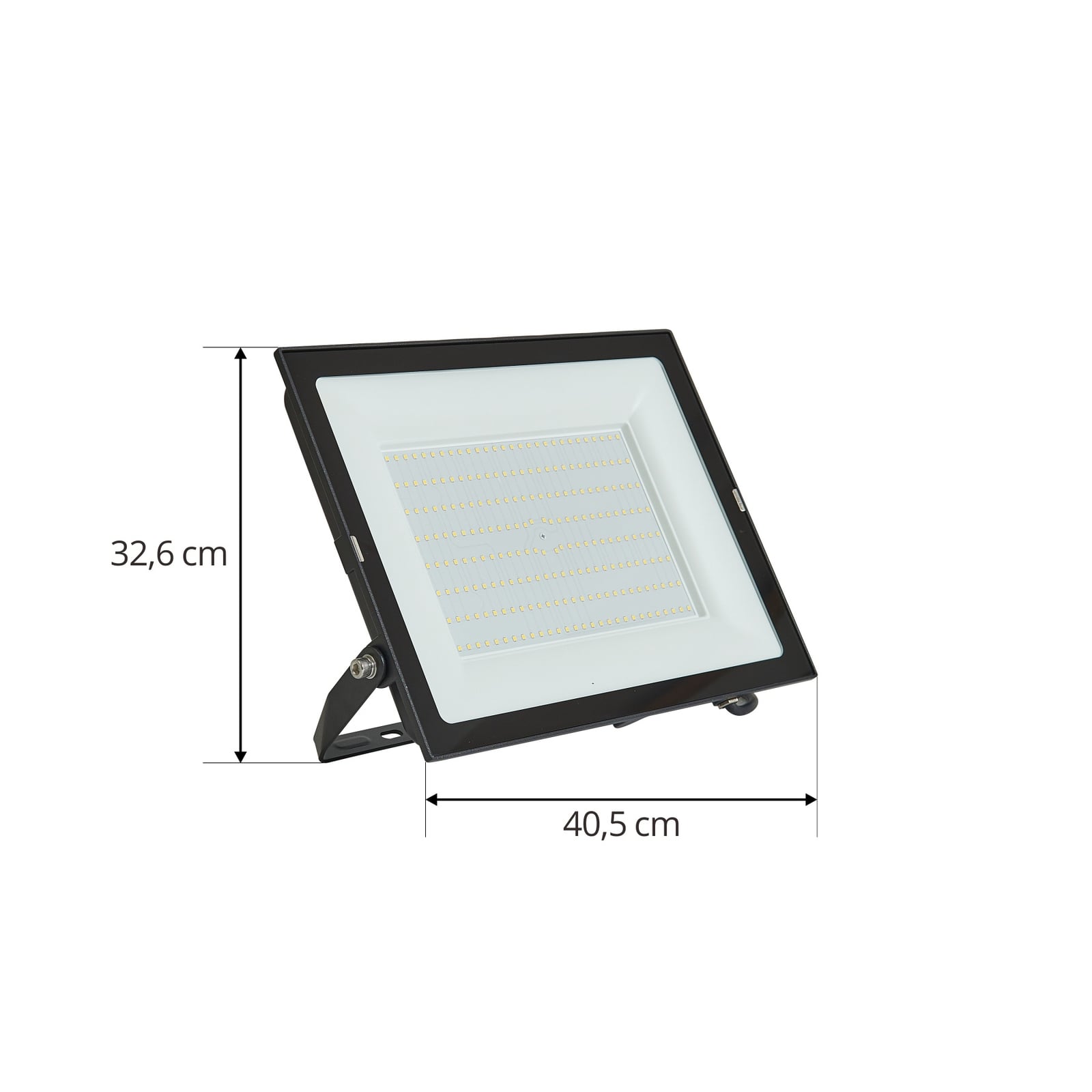 Nærbilde av LED utespotlampe Maikel 200W 23530lm IP65 svart