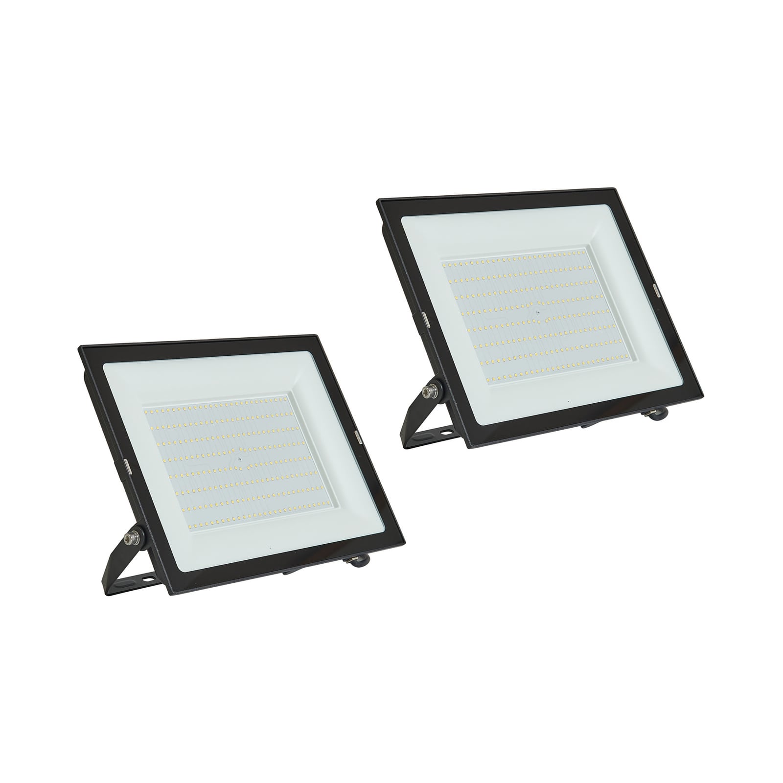 LED utespotlight Maikel 200W aluminium IP65 fra PRIOS for utendørsbelysning