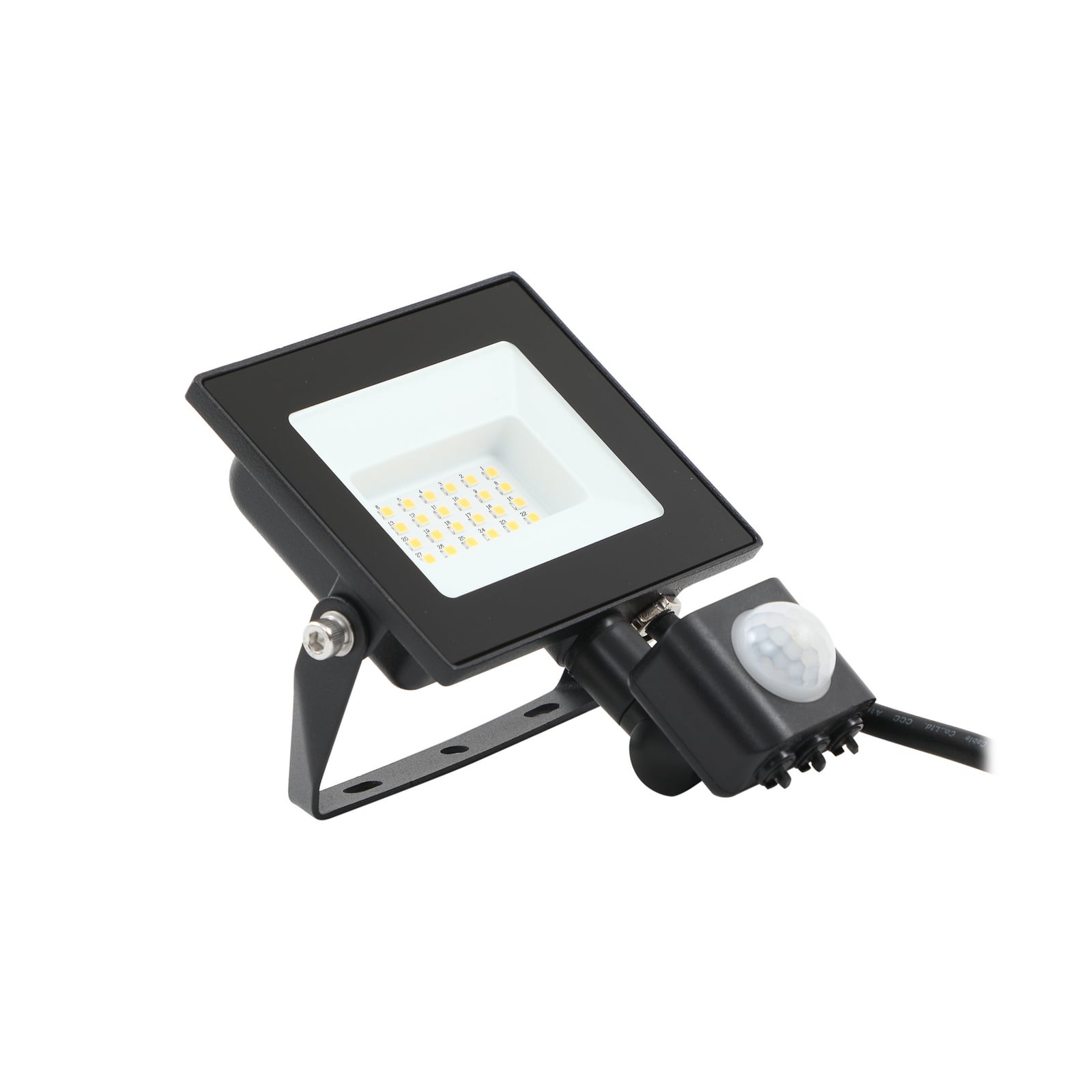 Nærbilde av LED utespotter Maikel med bevegelsessensor 20W IP44 2-pk