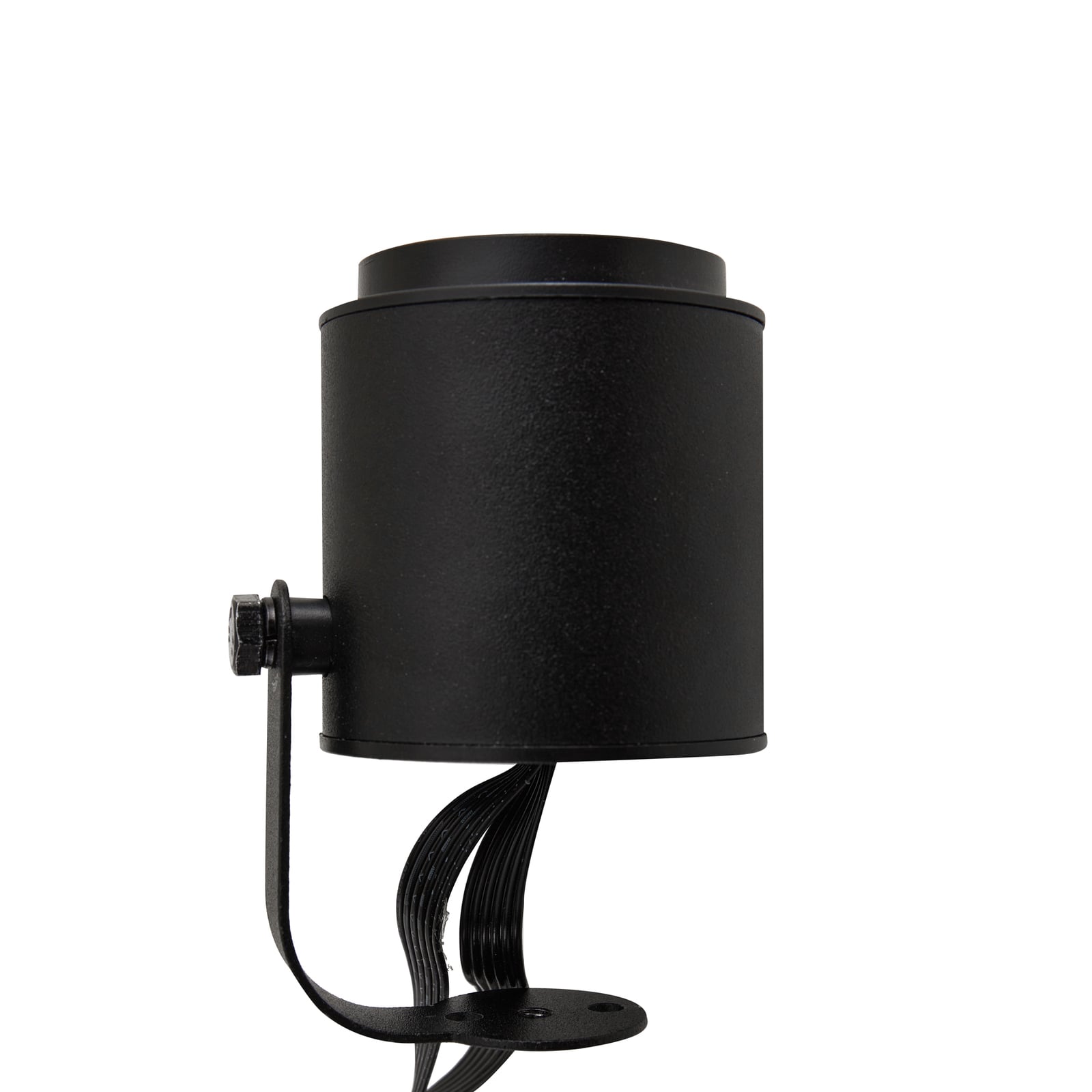 Nærbilde av LED utespottsett Nymo 3-pk med jordspyd CCT RGB IP44