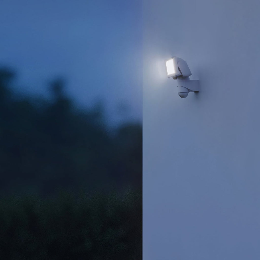 LED utestråler med bevegelsessensor hvit IP44 - STEINEL bakside